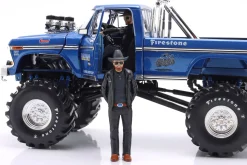 Ford F-250 Monster Truck 48-inch Tires Bigfoot #1 1974 mit 2 Figuren 1:18 Greenlight
