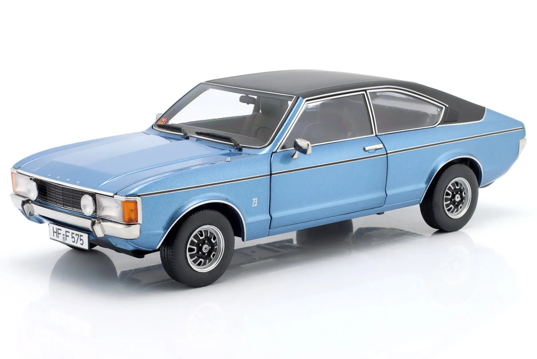 Ford Granada L Coupe Serie 2 Baujahr 1975 blau metallic 1:18 TOURING