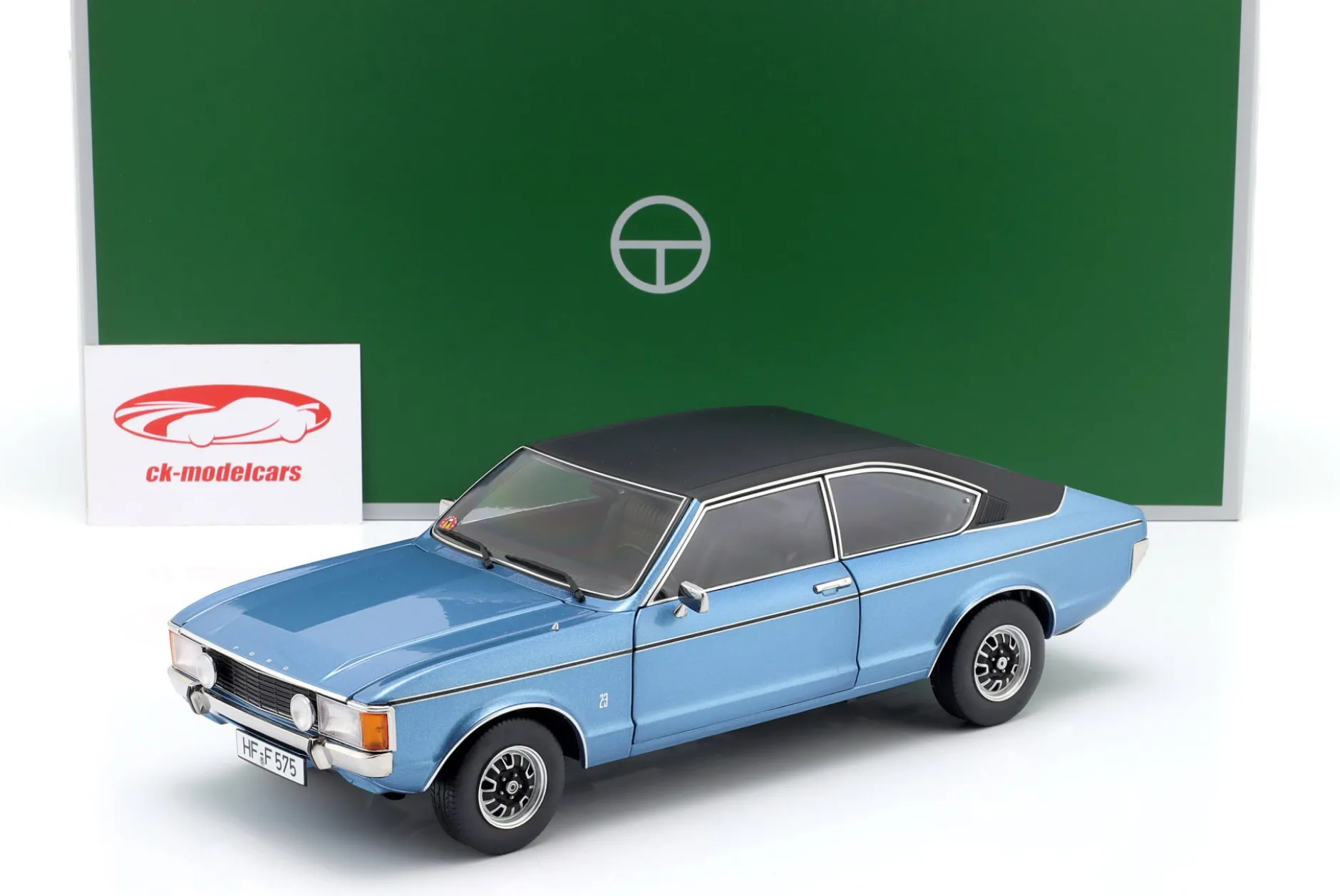 Ford Granada L Coupe Serie 2 Baujahr 1975 blau metallic 1:18 TOURING