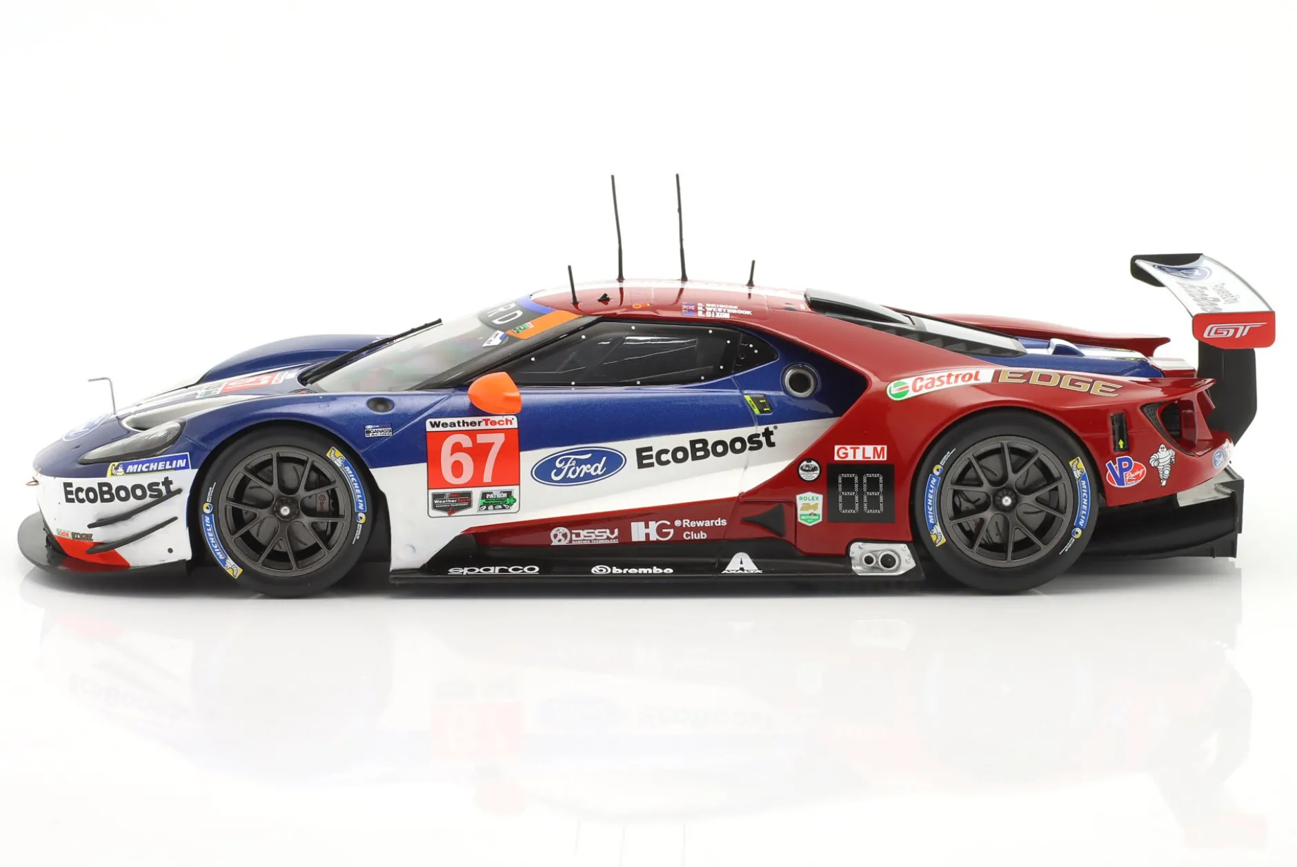 Ford GT #67 Class Winner 24h Daytona 2018 Briscoe, Dixon, Westbrook 1:18 Ixo
