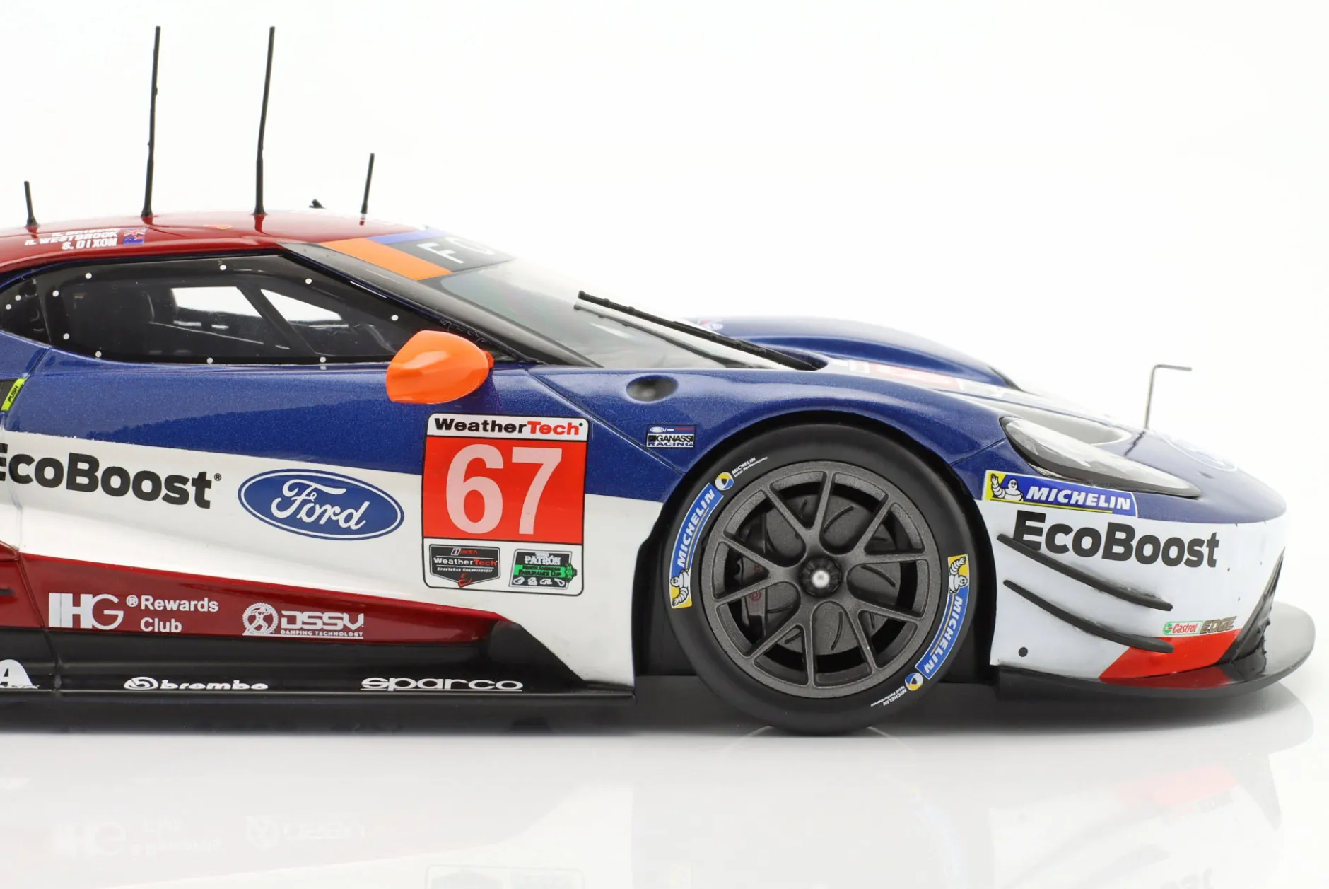 Ford GT #67 Class Winner 24h Daytona 2018 Briscoe, Dixon, Westbrook 1:18 Ixo