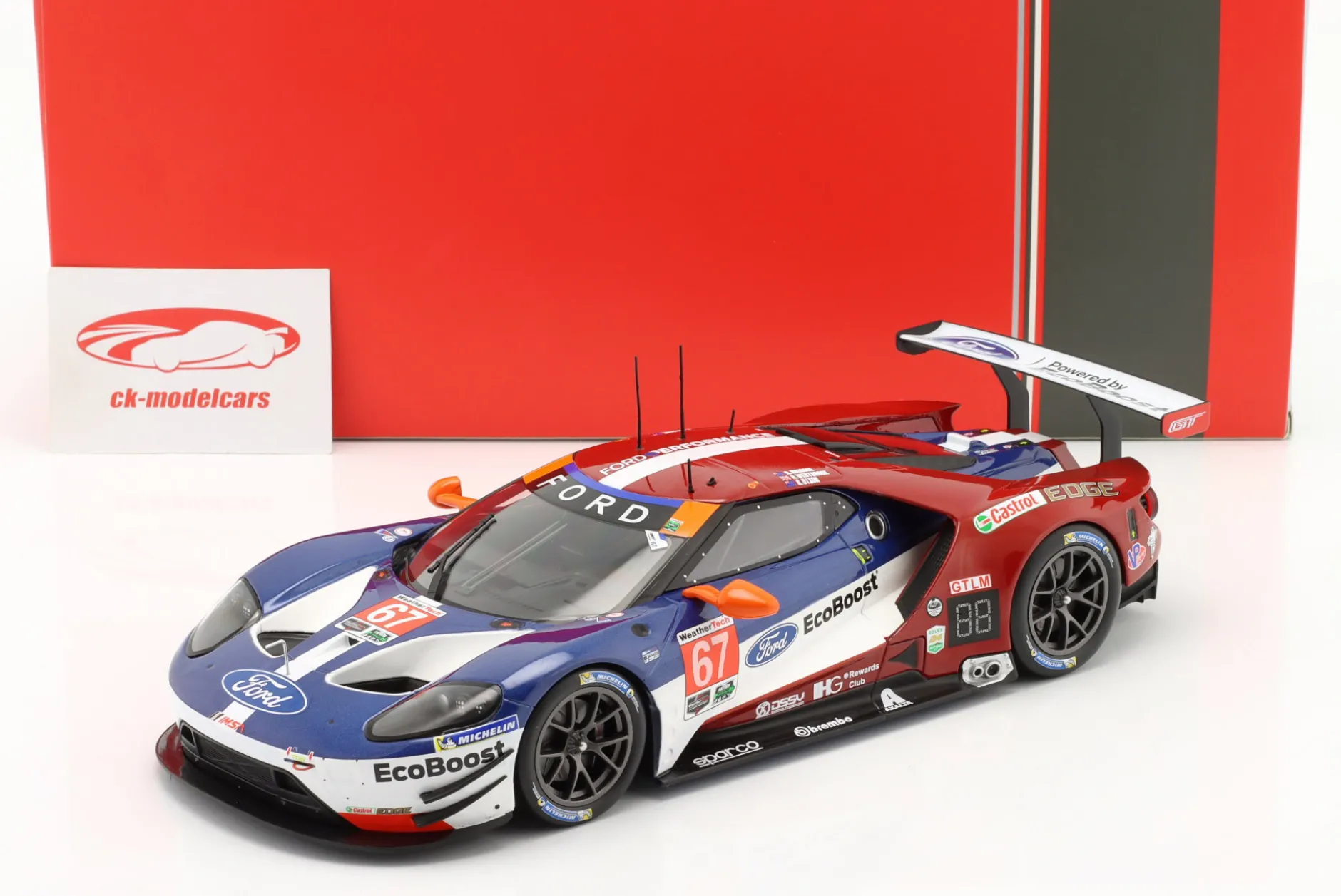 Ford GT #67 Class Winner 24h Daytona 2018 Briscoe, Dixon, Westbrook 1:18 Ixo