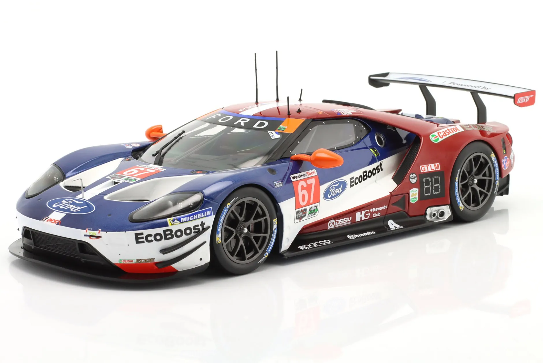 Ford GT #67 Class Winner 24h Daytona 2018 Briscoe, Dixon, Westbrook 1:18 Ixo