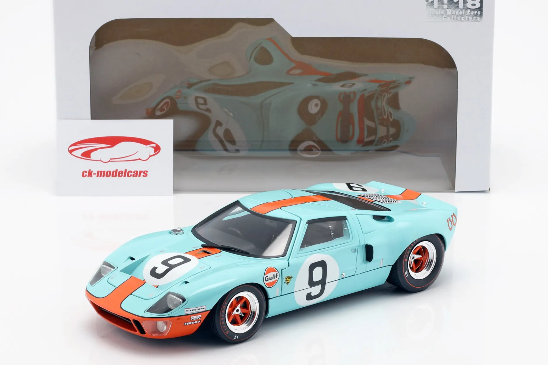 Ford GT40 Gulf #9 Sieger 24h LeMans 1968 Rodriguez, Bianchi 1:18 Solido