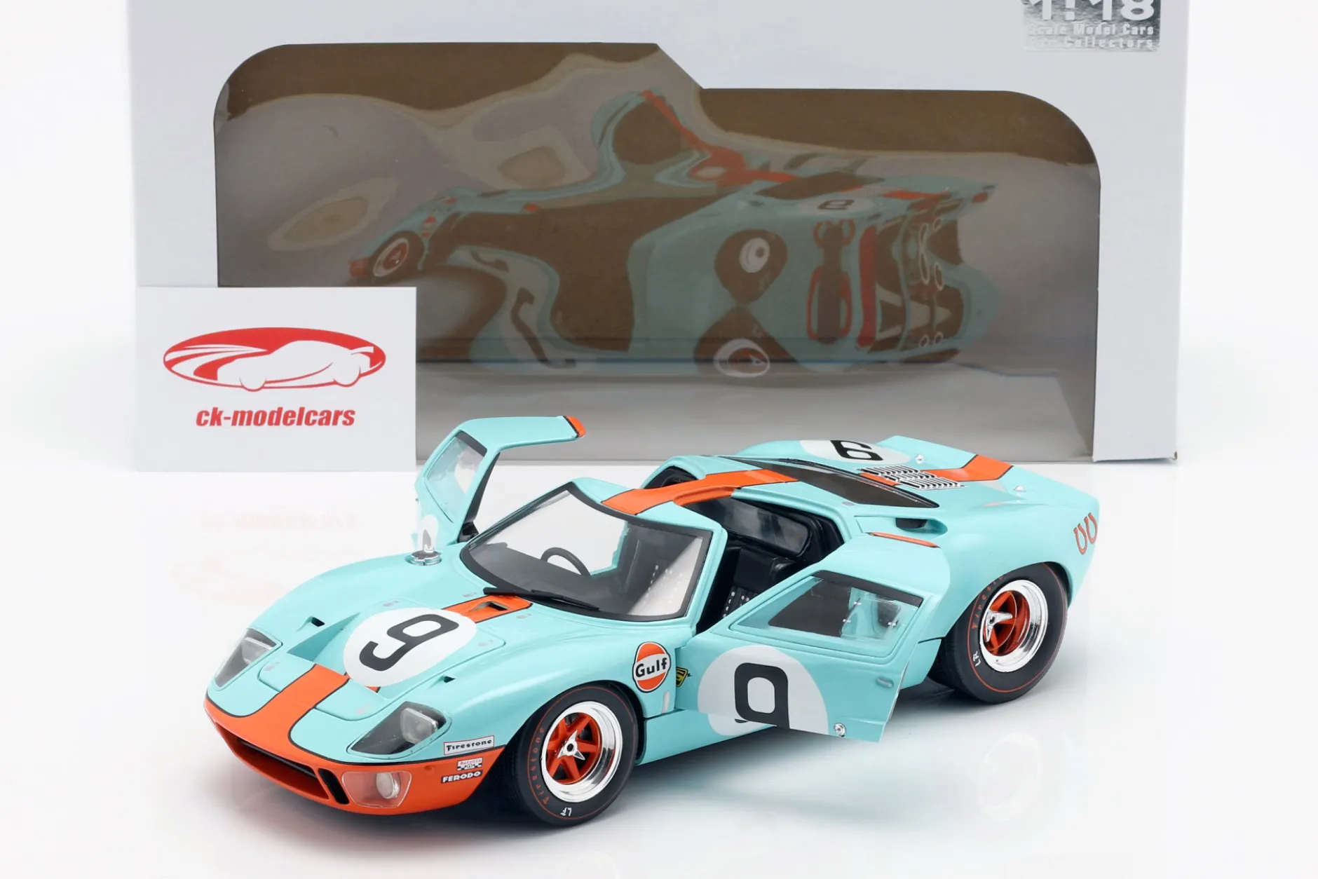 Ford GT40 Gulf #9 Sieger 24h LeMans 1968 Rodriguez, Bianchi 1:18 Solido