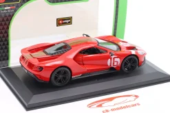 Ford GT Heritage Edition 2022 #16 rot 1:32 Bburago