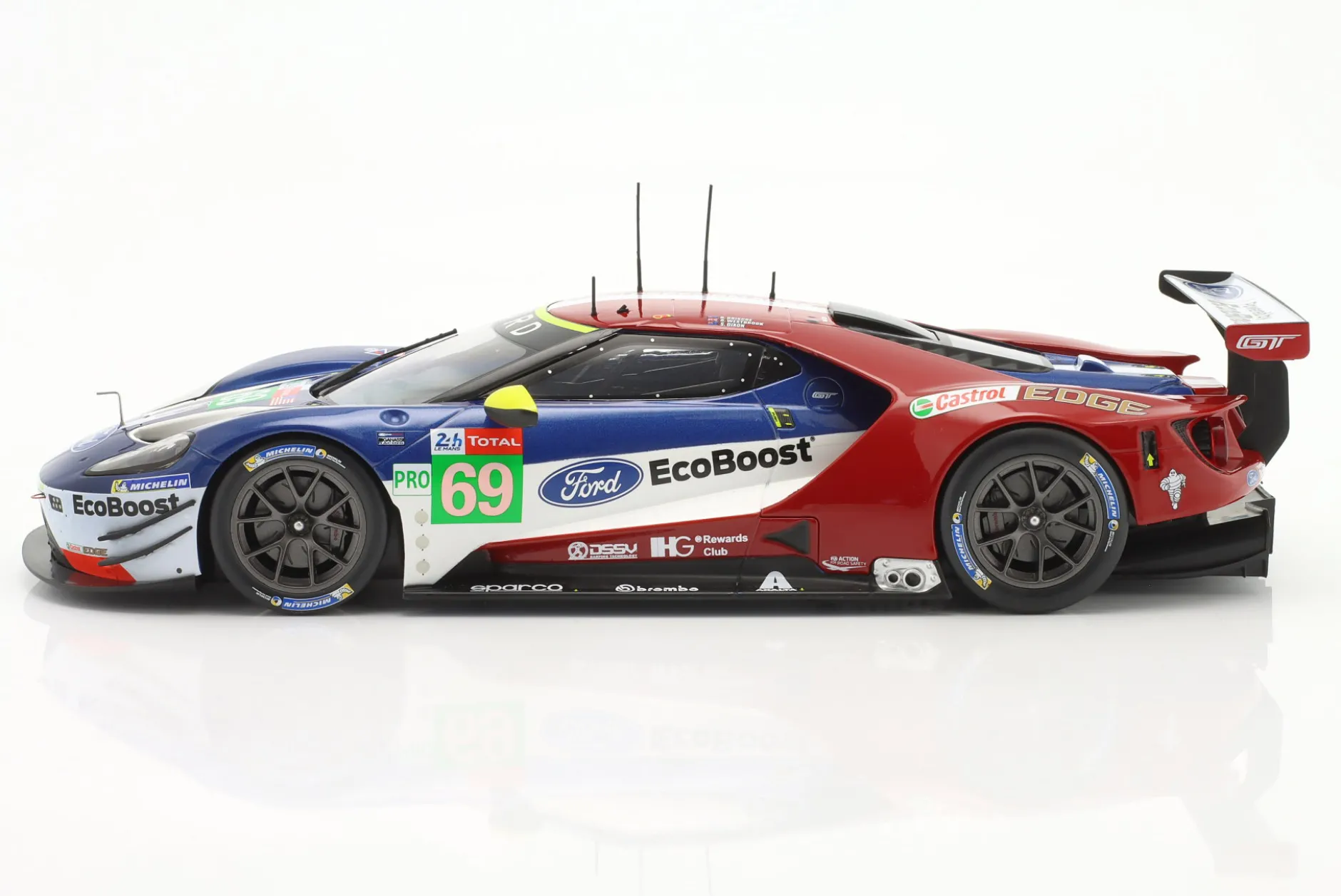 Ford GT #69 24h LeMans 2018 Briscoe, Westbrook, Dixon 1:18 Ixo