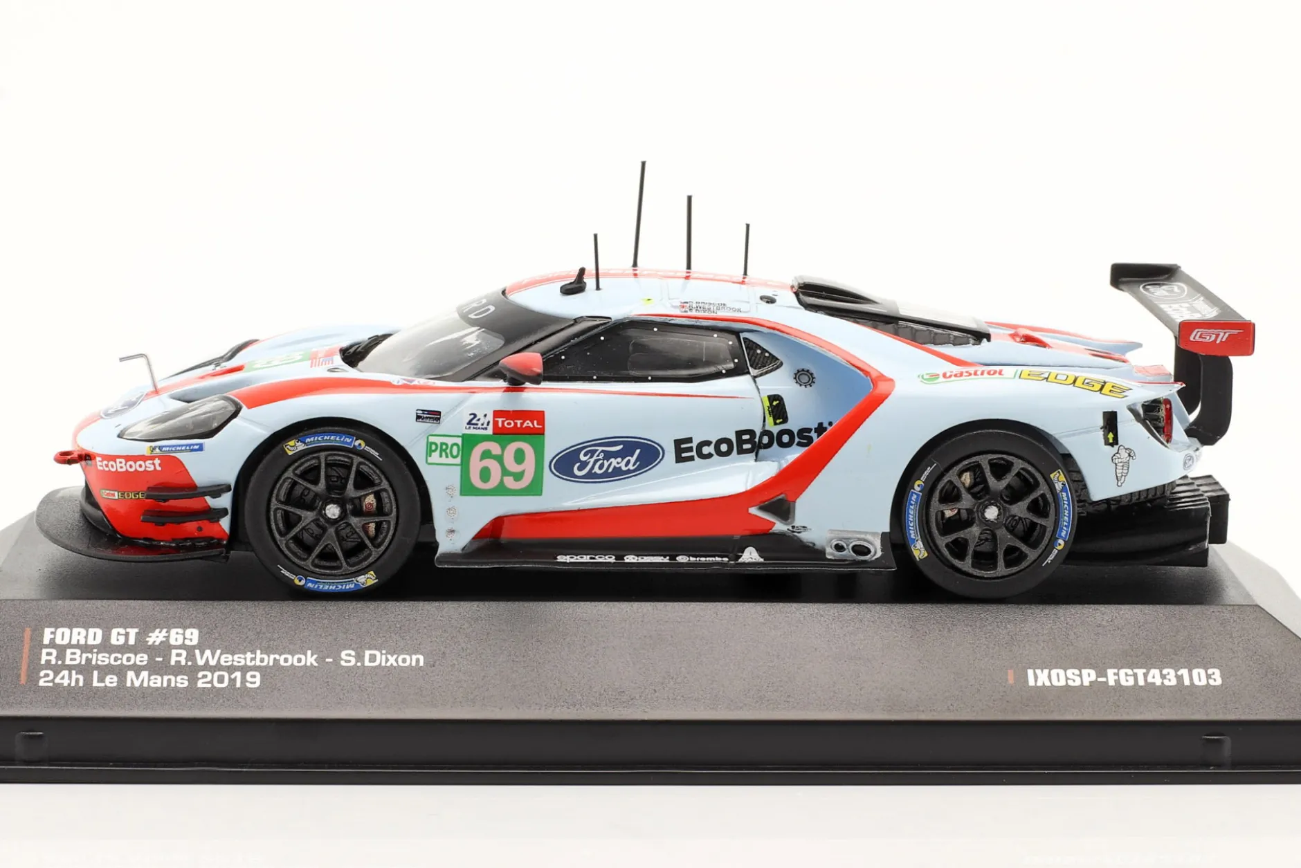 Ford GT #69 24h LeMans 2019 Briscoe, Westbrook, Dixon 1:43 Ixo