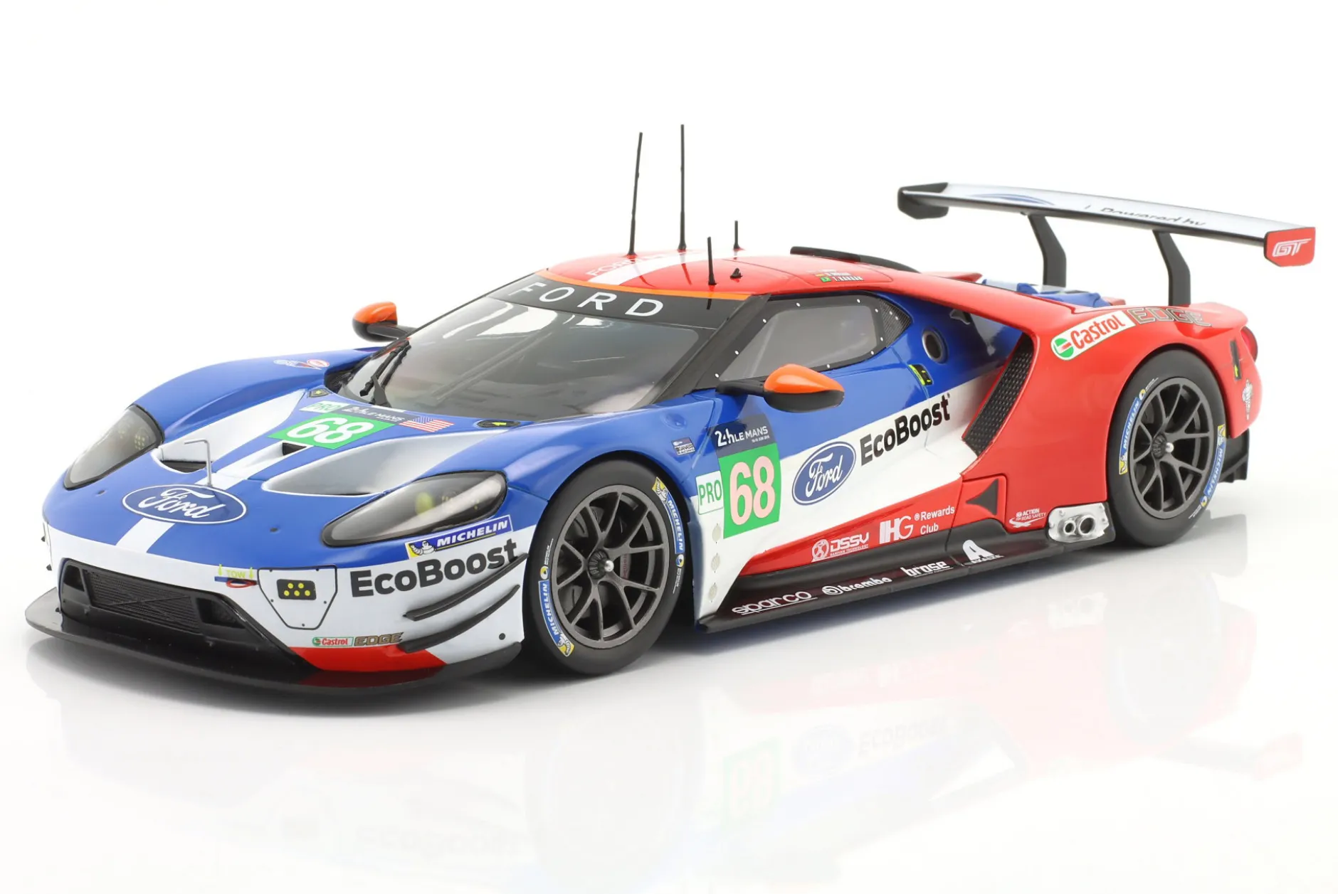 Ford GT #68 24h LeMans 2017 Hand, Kanaan, Müller 1:18 Ixo