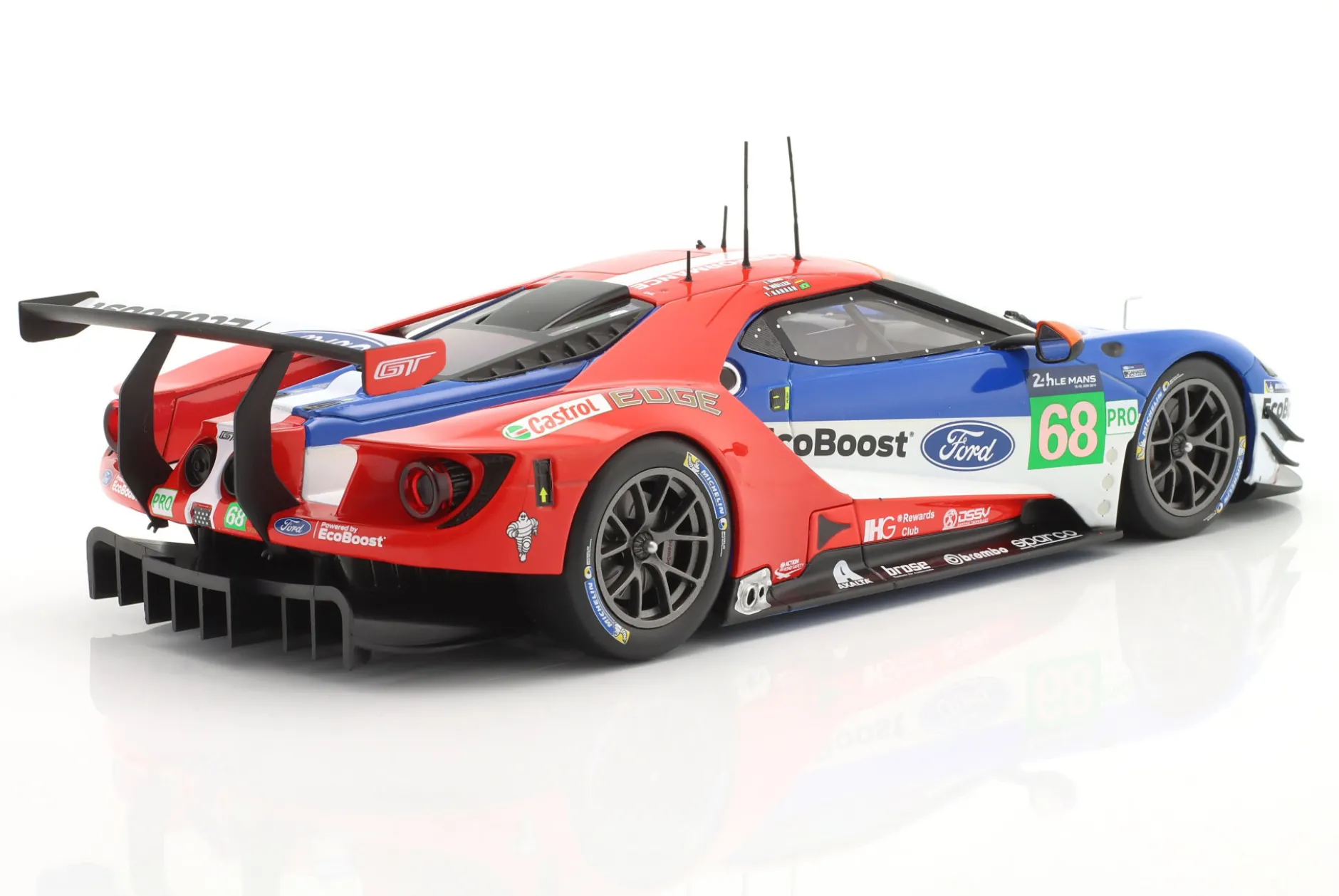 Ford GT #68 24h LeMans 2017 Hand, Kanaan, Müller 1:18 Ixo