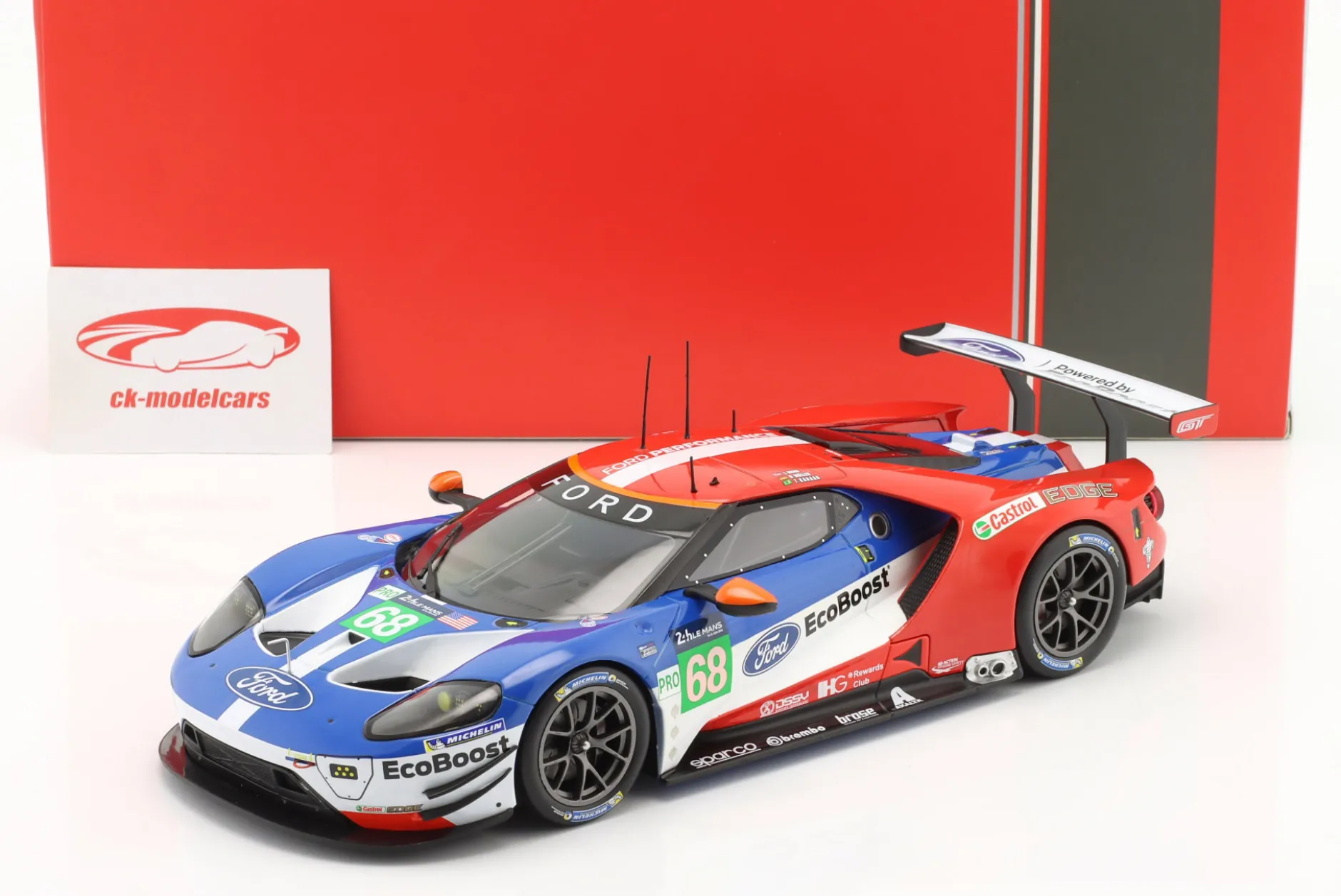Ford GT #68 24h LeMans 2017 Hand, Kanaan, Müller 1:18 Ixo