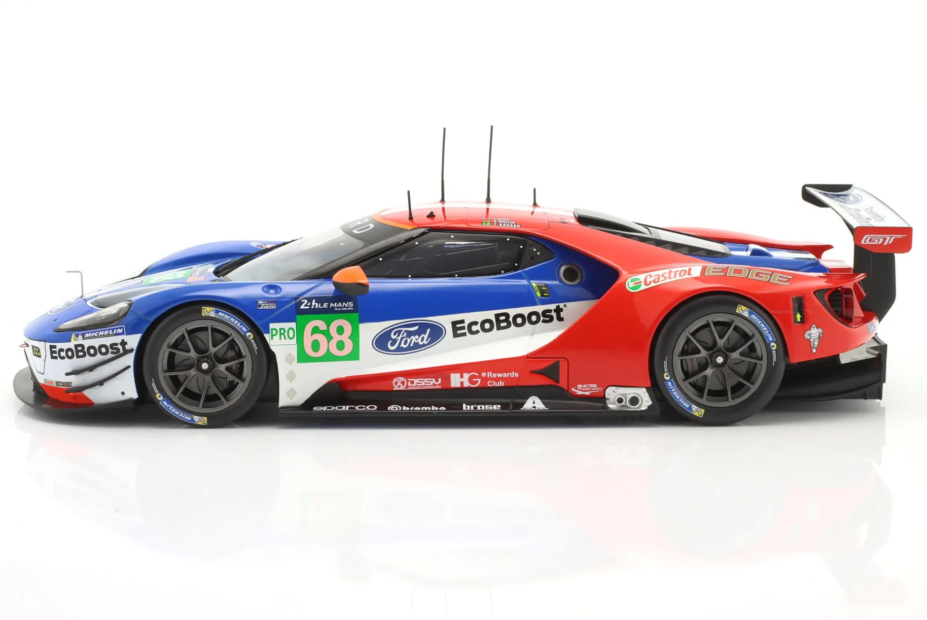 Ford GT #68 24h LeMans 2017 Hand, Kanaan, Müller 1:18 Ixo