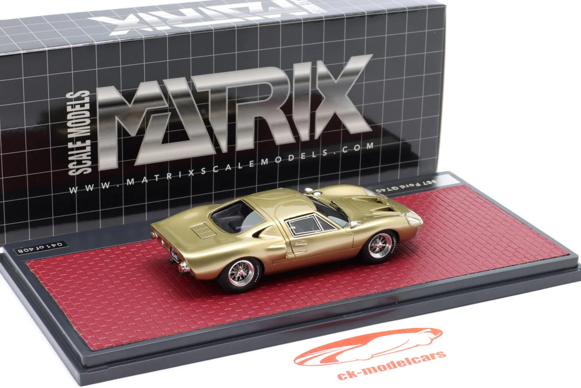 Ford GT40 MK III Baujahr 1967 gold metallic 1:43 Matrix