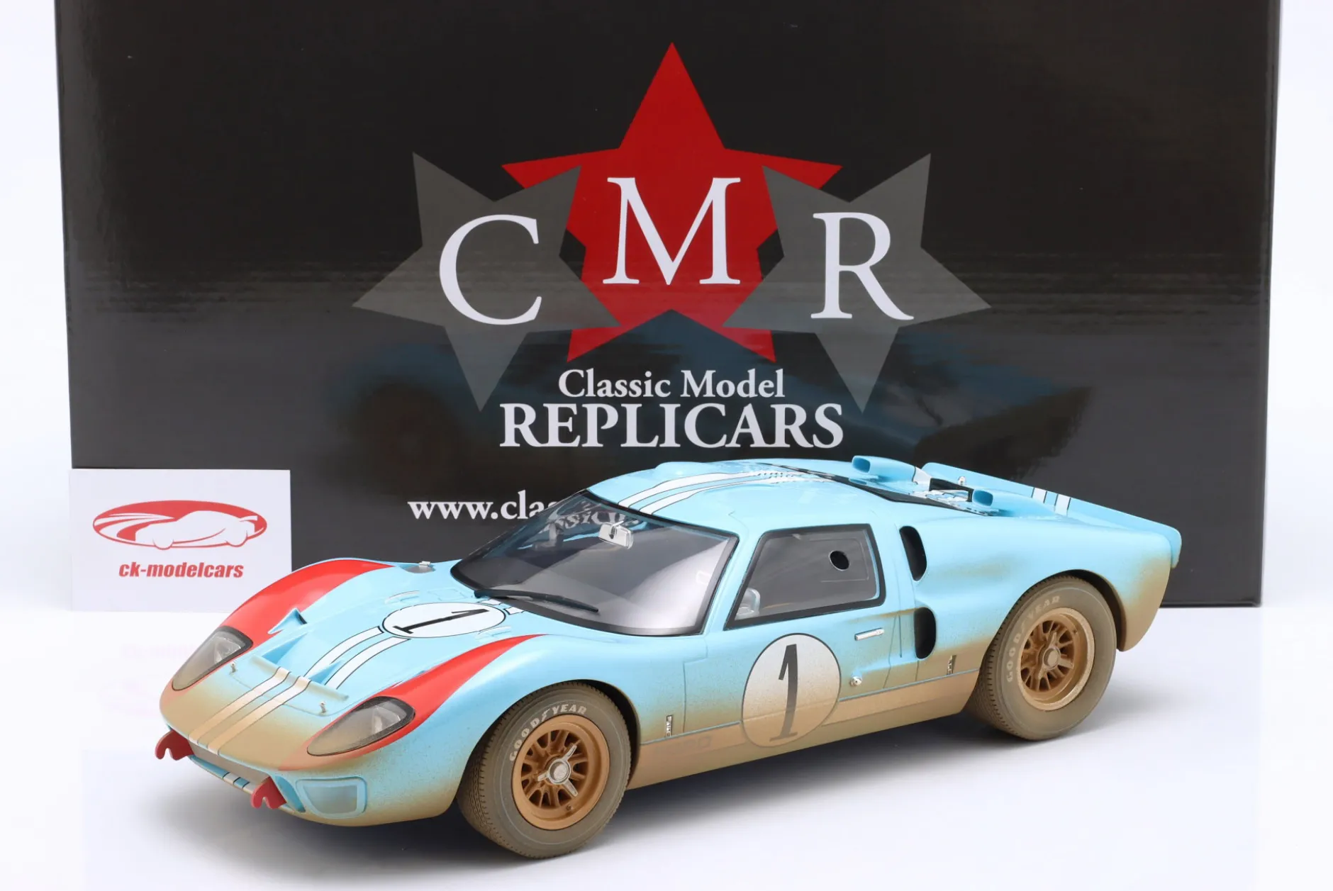 Ford GT40 #1 2nd 24h LeMans 1966 Miles, Hulme Dirty Version 1:12 CMR