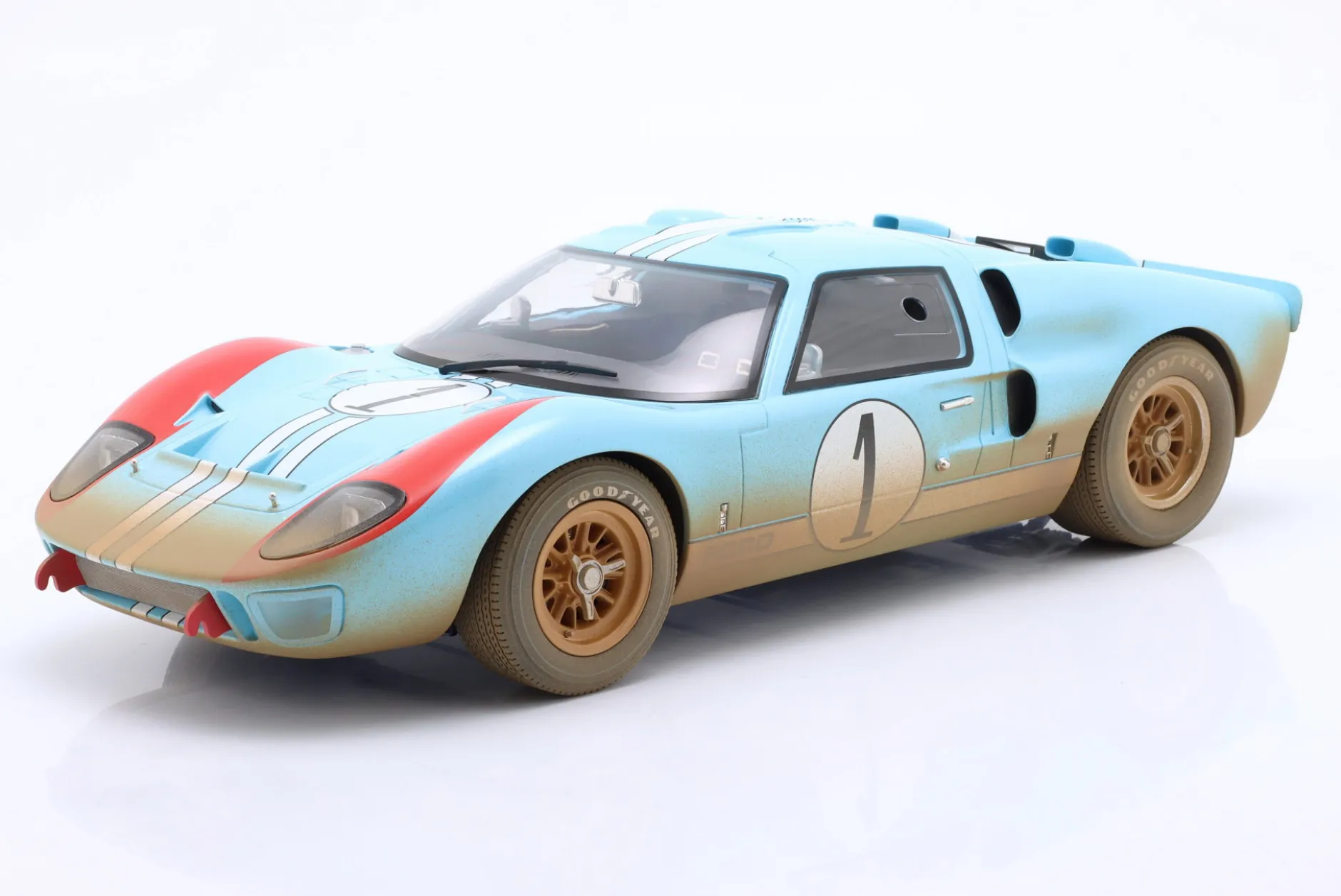 Ford GT40 #1 2nd 24h LeMans 1966 Miles, Hulme Dirty Version 1:12 CMR