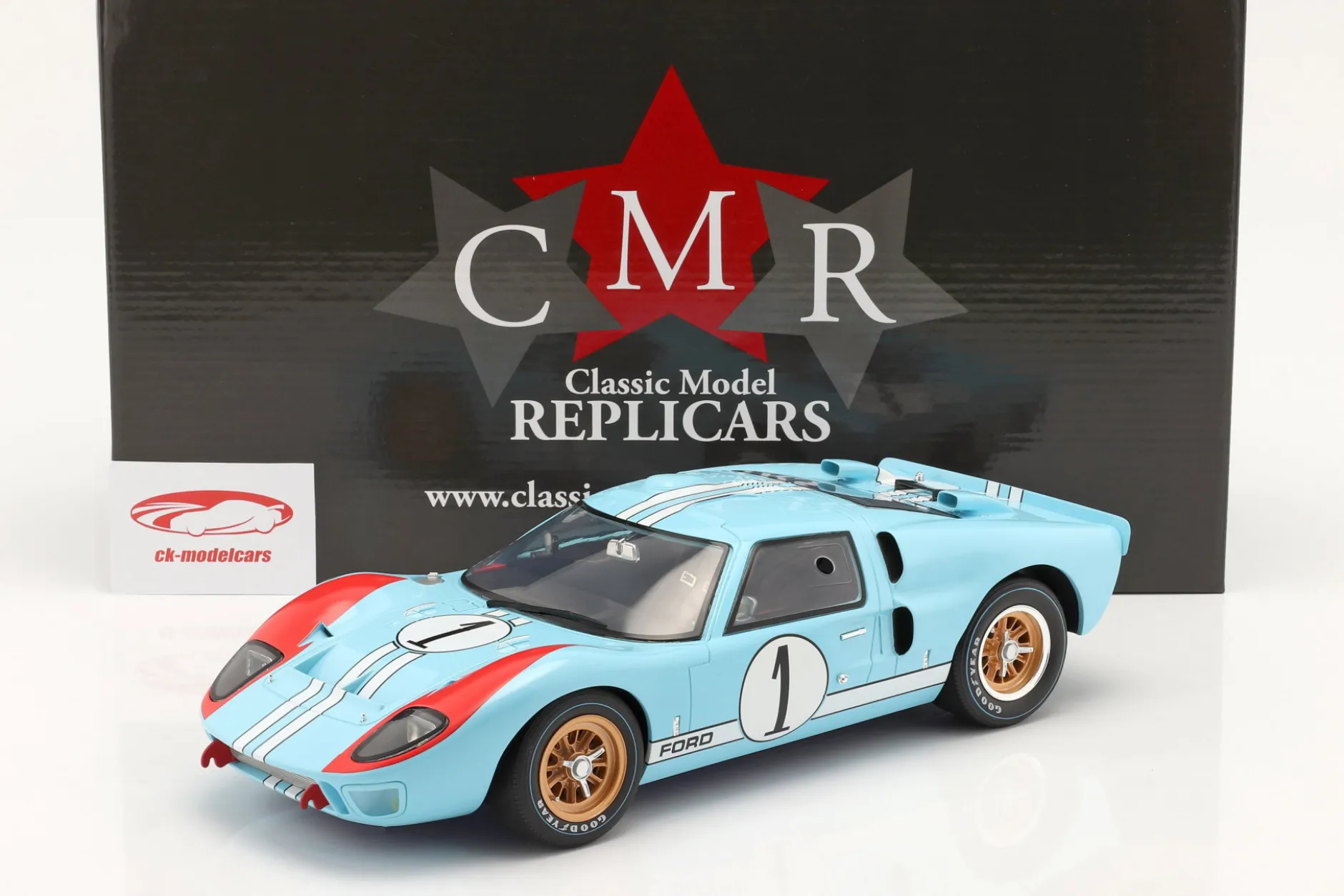 Ford GT40 #1 2nd 24h LeMans 1966 Miles, Hulme 1:12 CMR