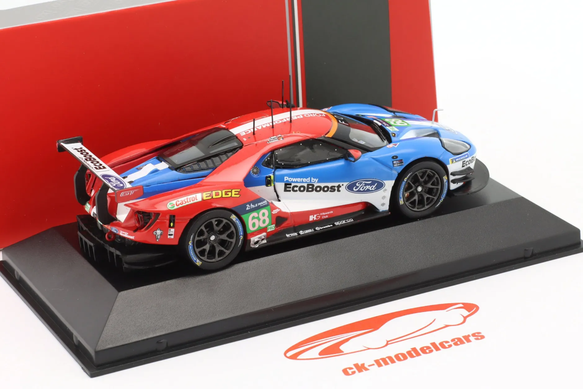Ford GT #68 Winner LMGTE Pro Class 24h LeMans 2016 Hand, Müller, Bourdais 1:43 Ixo