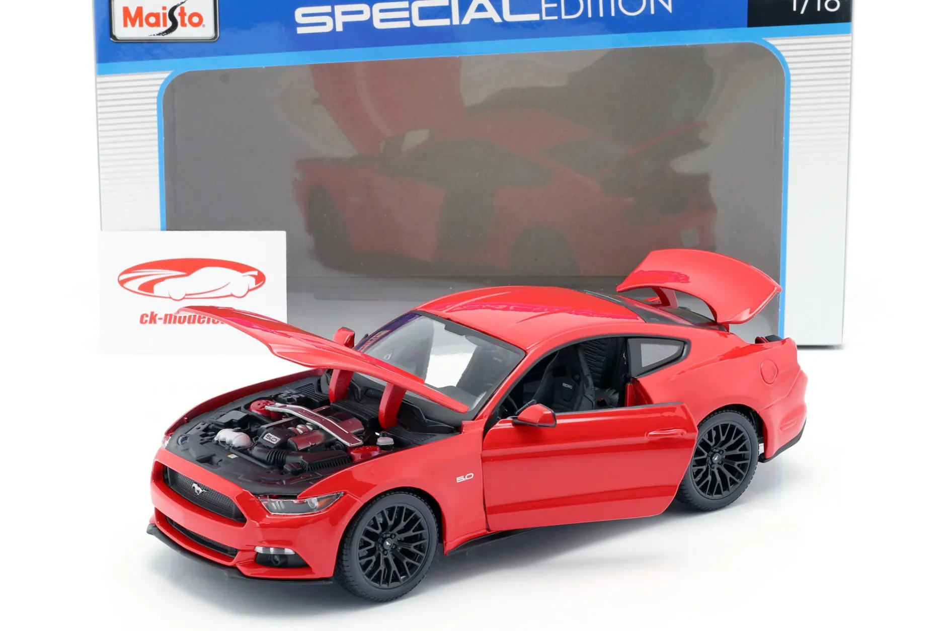 Ford Mustang Baujahr 2015 rot 1:18 Maisto
