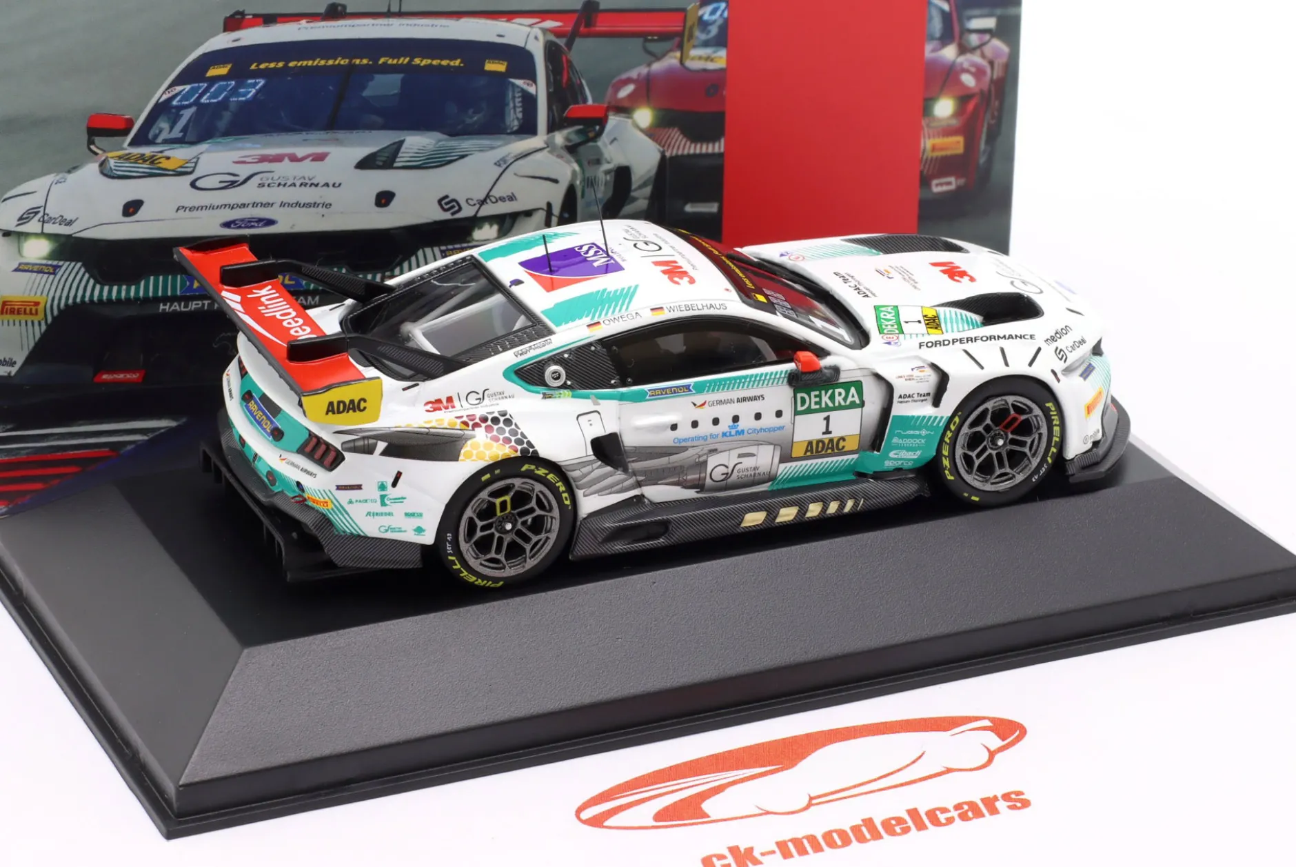 Ford Mustang GT3 #1 ADAC GT Masters Champion 2025 Owega, Wiebelhaus 1:43 Ixo