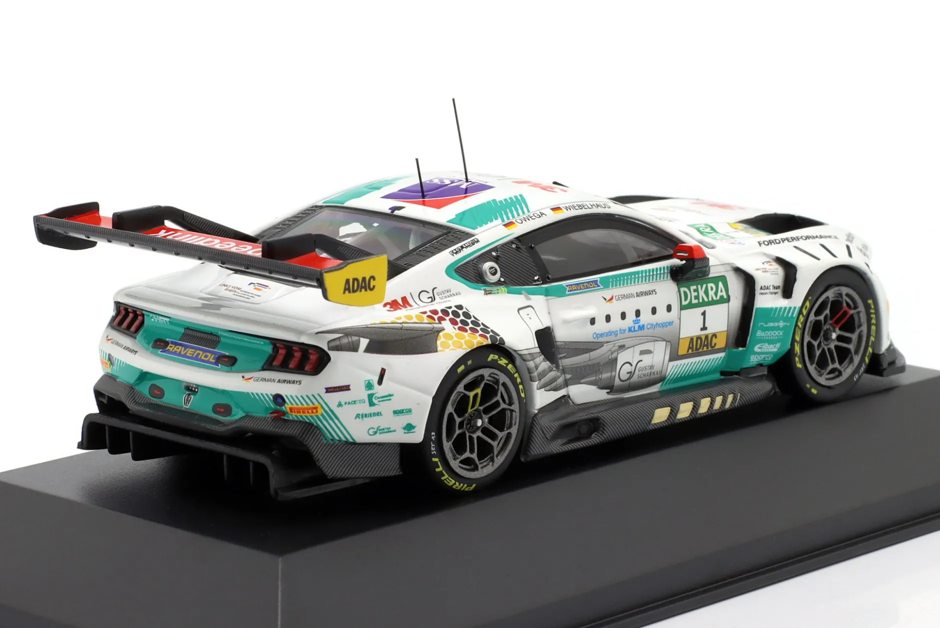 Ford Mustang GT3 #1 ADAC GT Masters Champion 2025 Owega, Wiebelhaus 1:43 Ixo