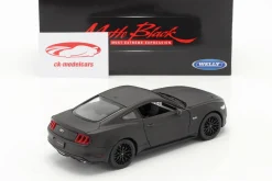 Ford Mustang GT Baujahr 2015 matt schwarz 1:24 Welly