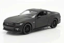 Ford Mustang GT Baujahr 2015 matt schwarz 1:24 Welly
