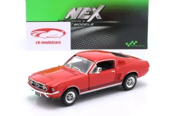 Ford Mustang GT Baujahr 1967 rot 1:24 Welly