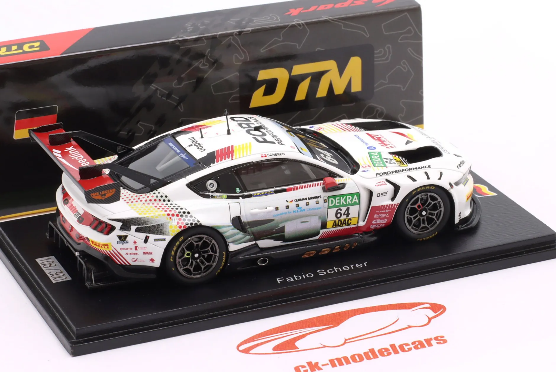 Ford Mustang GT3 #64 DTM 2025 Fabio Scherer 1:43 Spark
