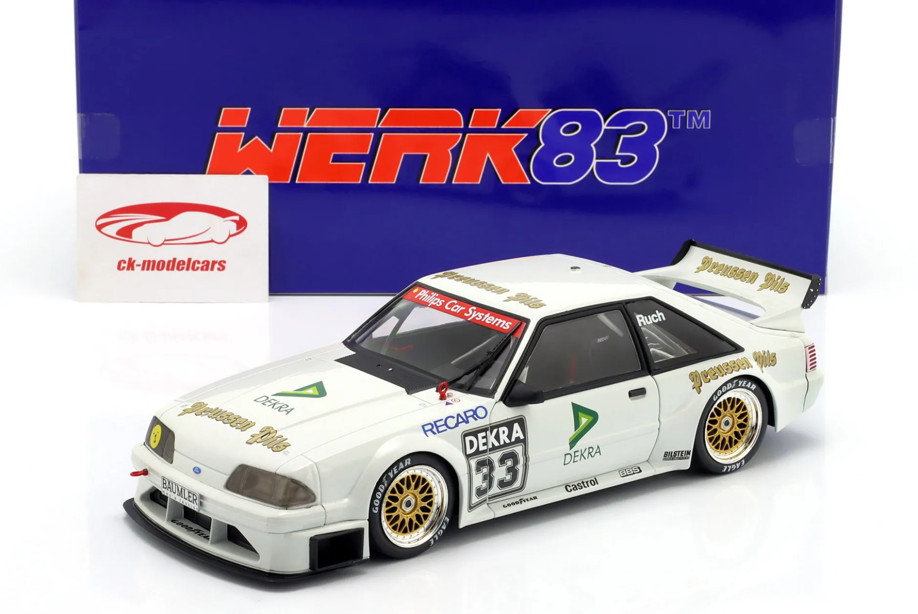 Ford Mustang 5.0 GT #33 DTM 1993 Gerd Ruch 1:18 WERK83