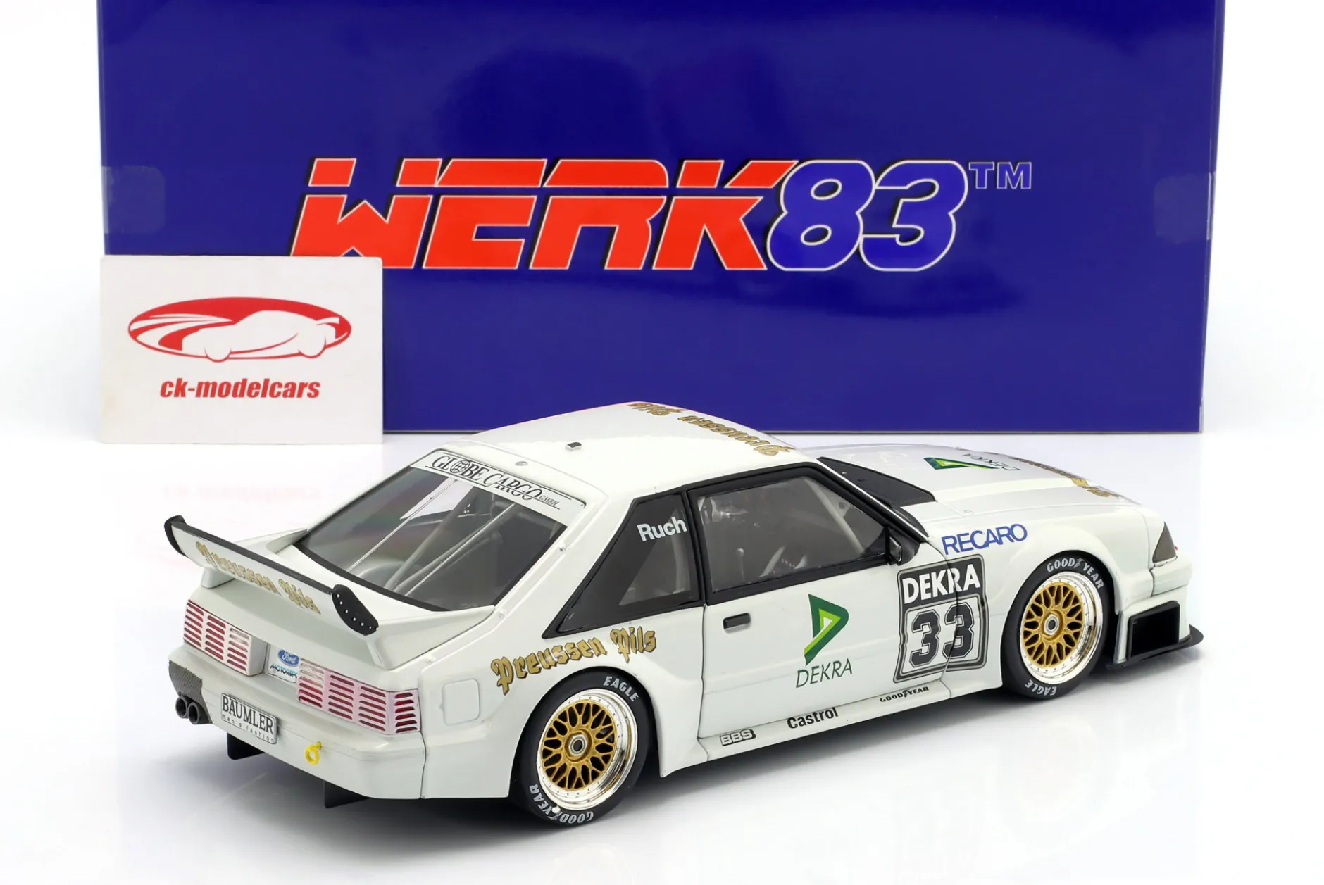Ford Mustang 5.0 GT #33 DTM 1993 Gerd Ruch 1:18 WERK83