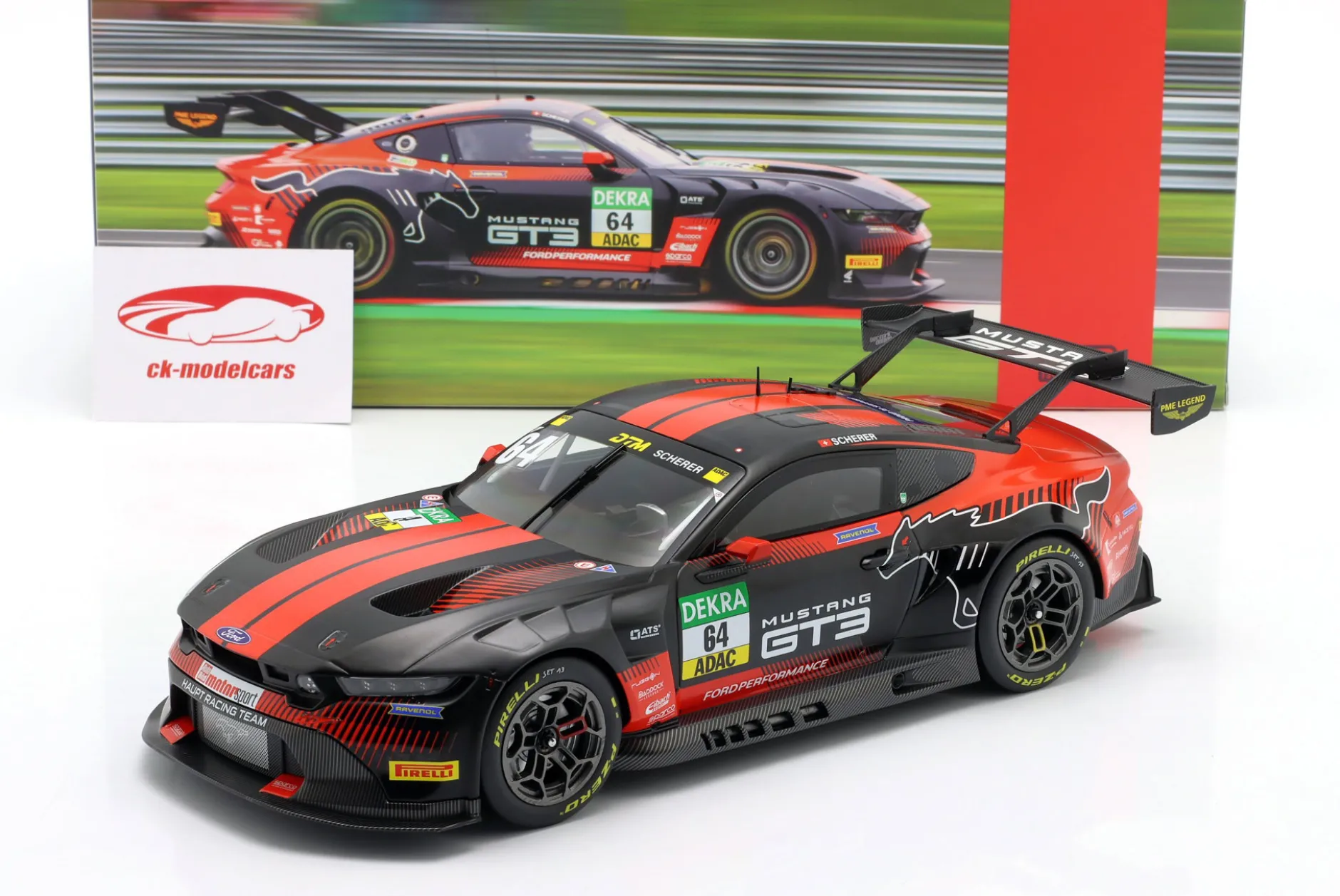 Ford Mustang GT3 #64 DTM Oschersleben 2025 Fabio Scherer 1:18 Ixo