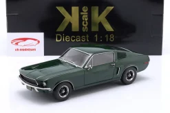 Ford Mustang GT Fastback Bullitt Baujahr 1968 dunkelgrün 1:18 KK-Scale