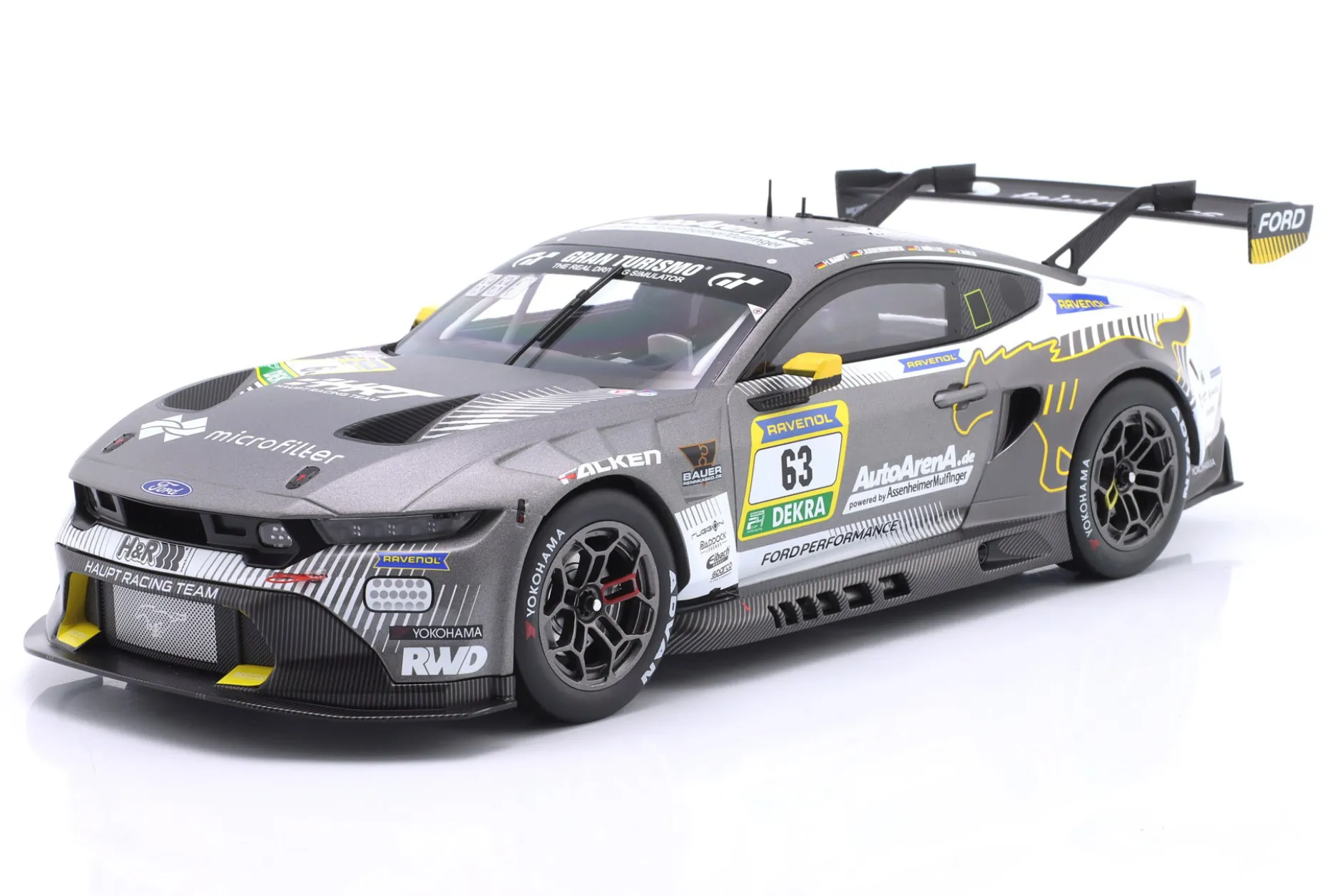Ford Mustang GT3 #63 24h Nürburgring 2025 HRT Ford Performance 1:18 Ixo