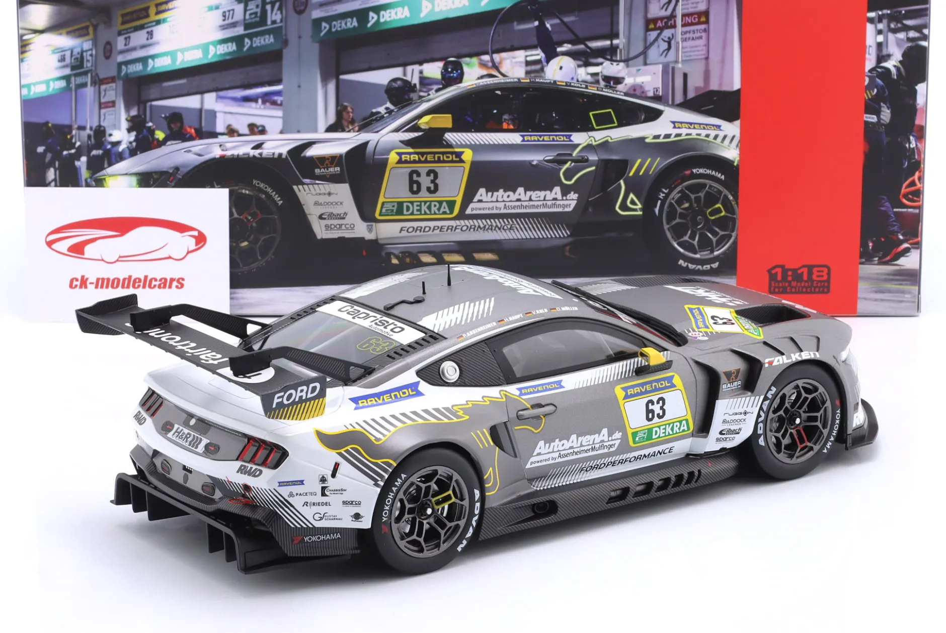 Ford Mustang GT3 #63 24h Nürburgring 2025 HRT Ford Performance 1:18 Ixo