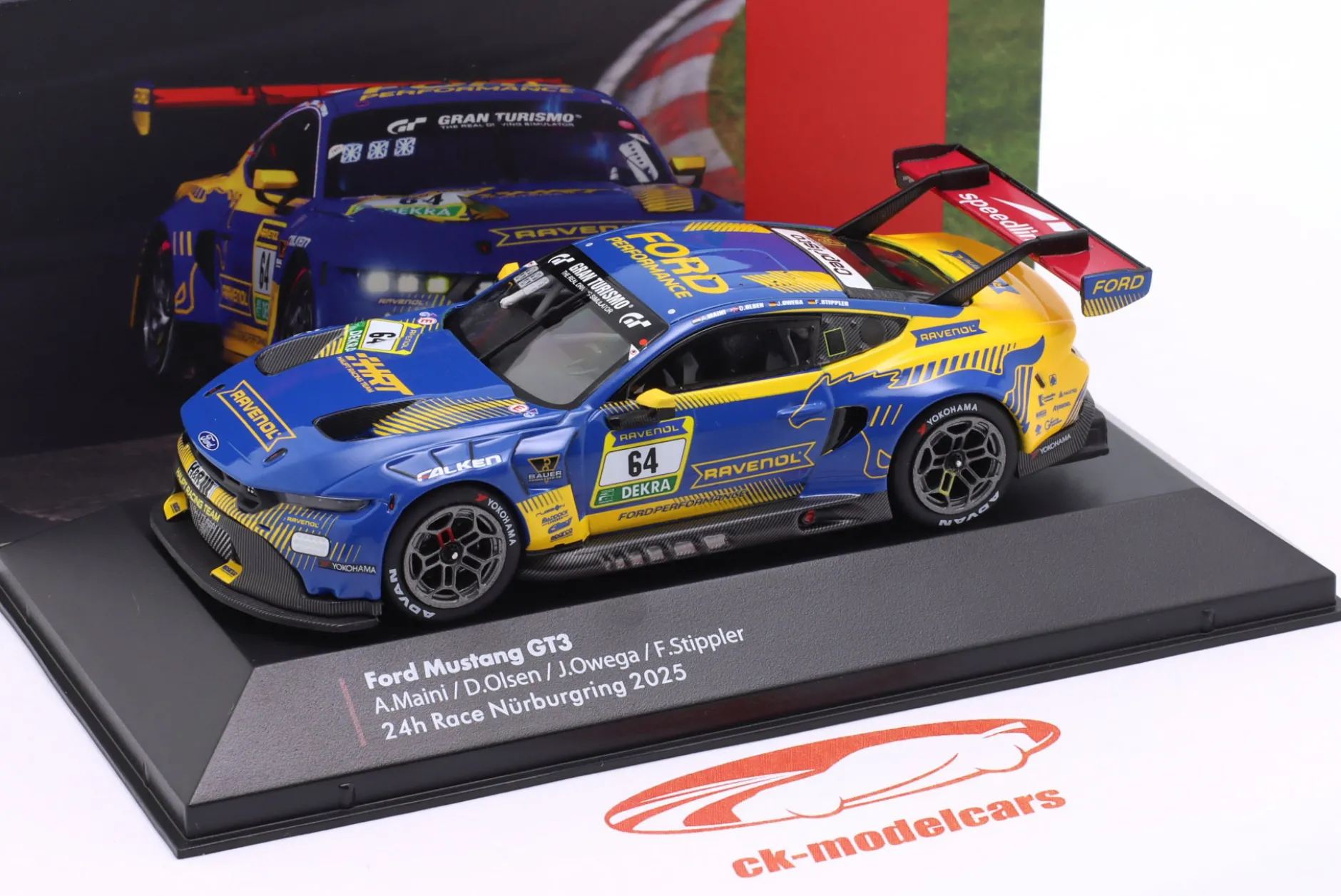 Ford Mustang GT3 #64 24h Nürburgring 2025 HRT Ford Performance 1:43 Ixo
