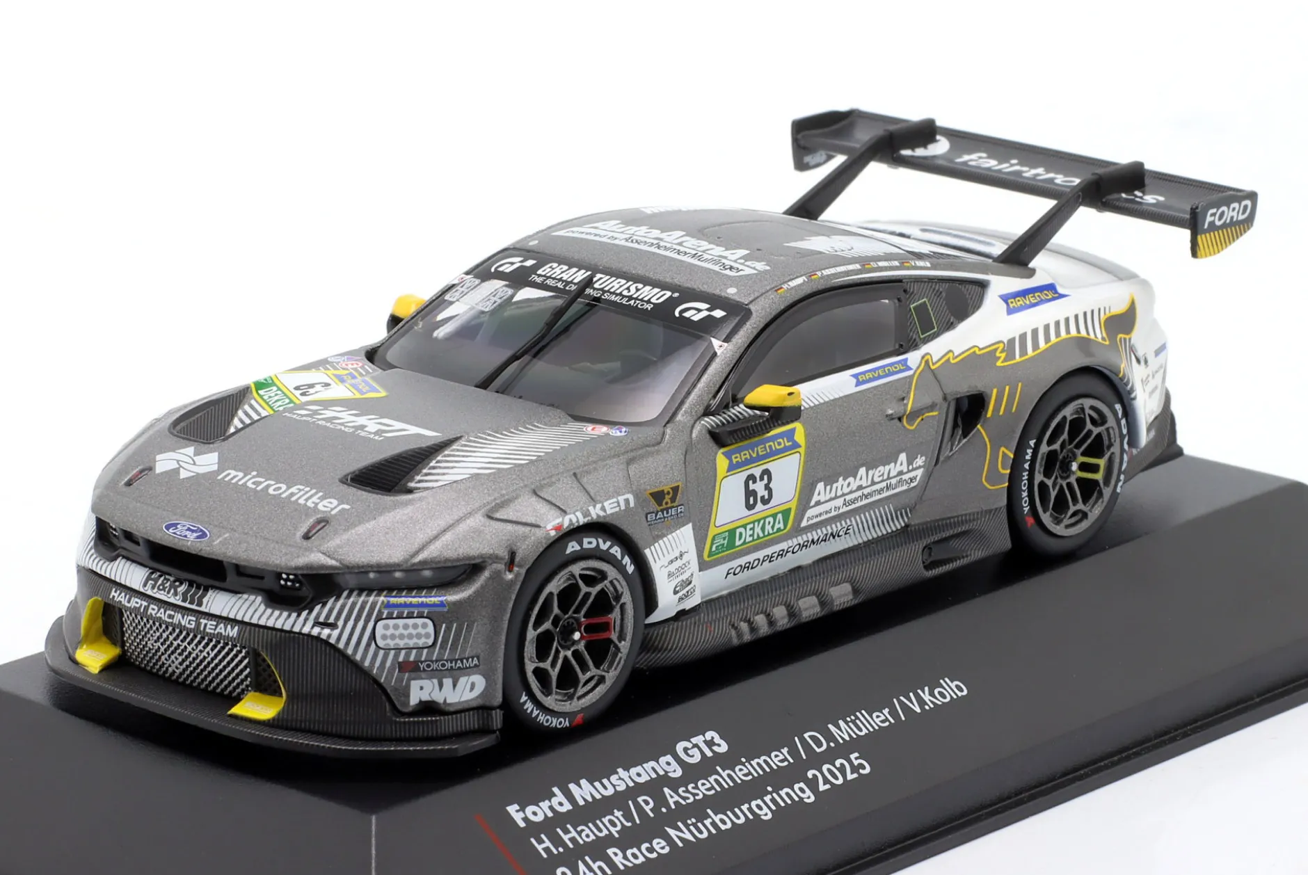 Ford Mustang GT3 #63 24h Nürburgring 2025 HRT Ford Performance 1:43 Ixo