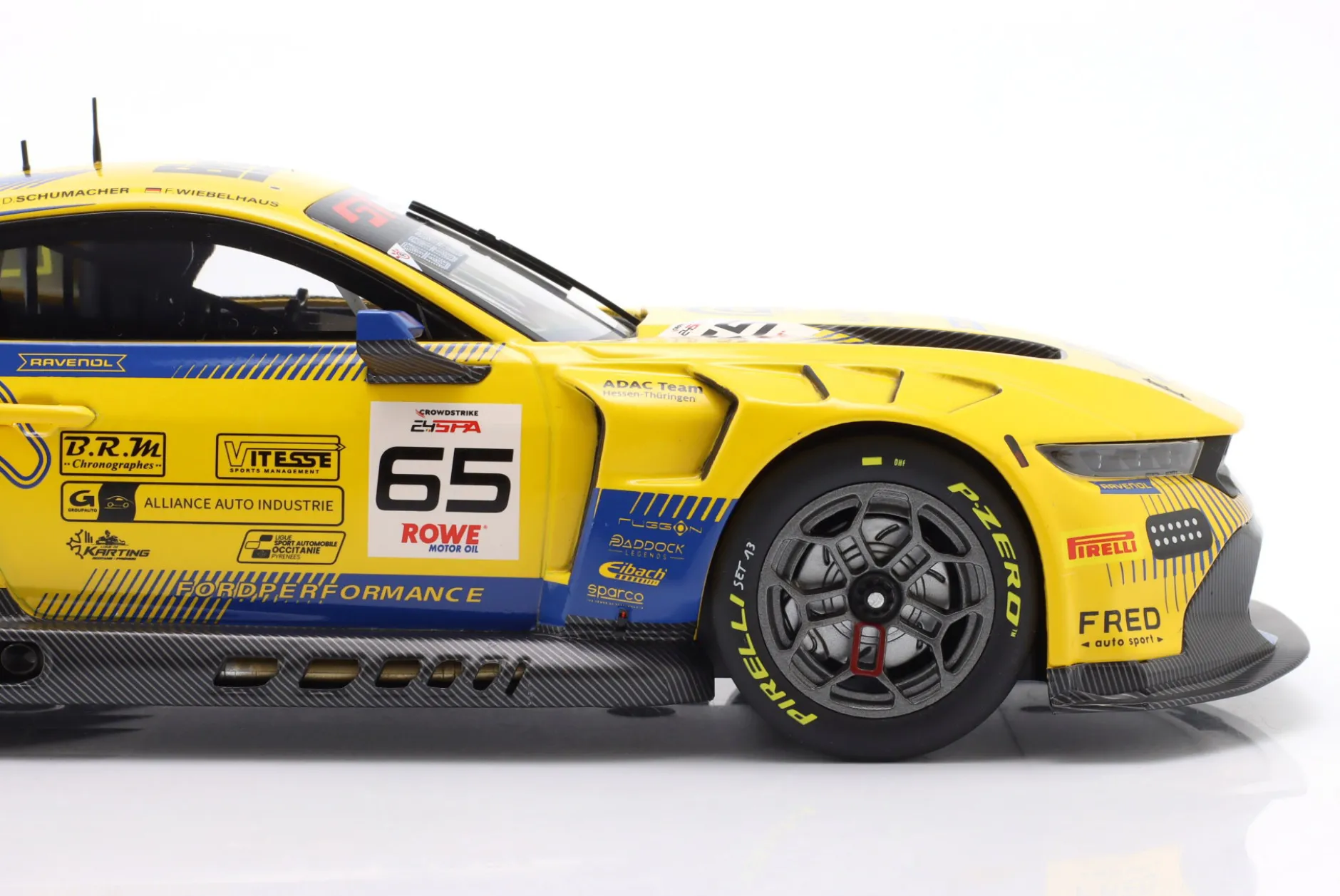 Ford Mustang GT3 #65 24h Spa 2025 HRT Ford Performance 1:18 Ixo