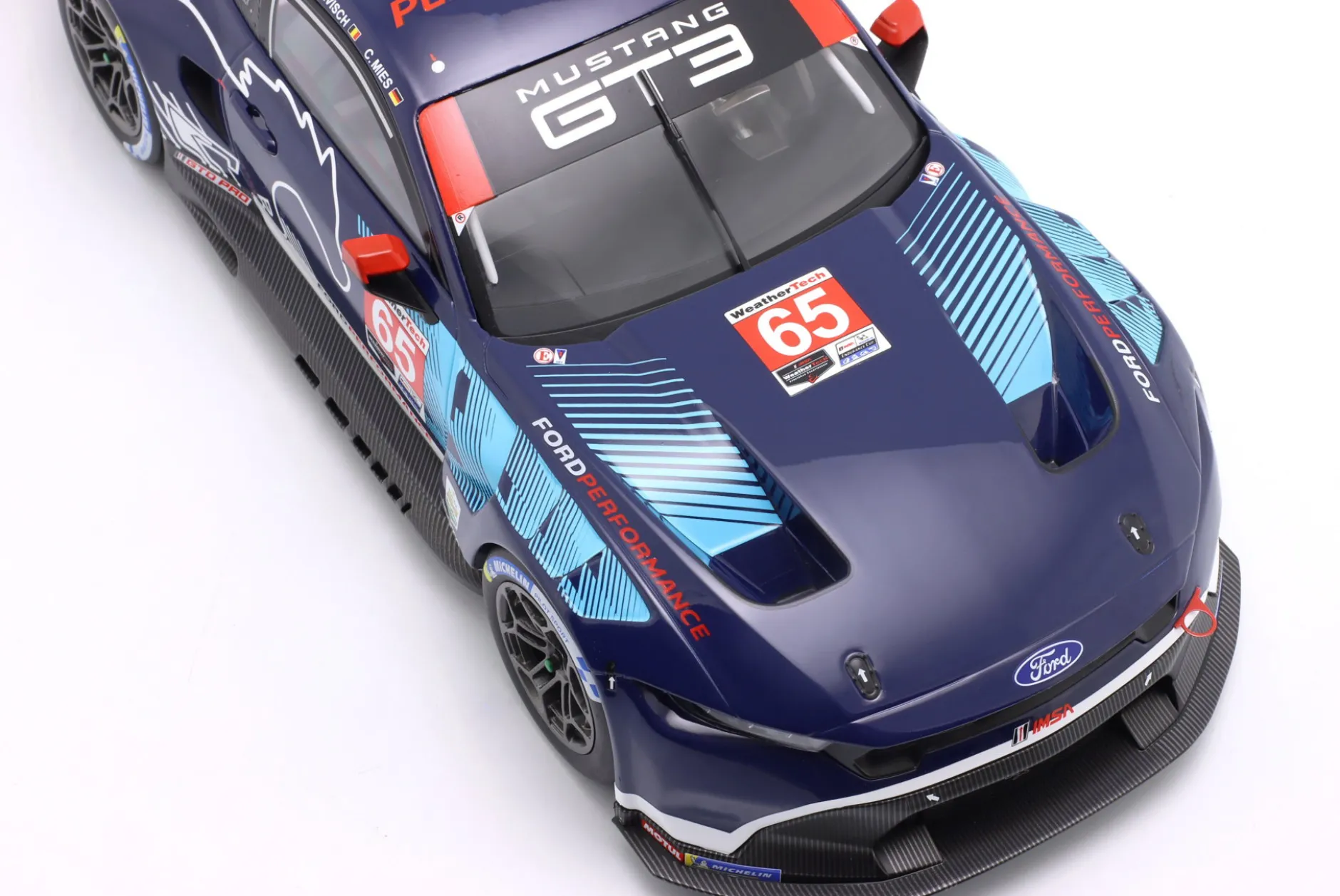 Ford Mustang GT3 #65 Sieger GTD-Pro 24h Daytona 2025 Ford Multimatic Motorsports 1:18 Ixo