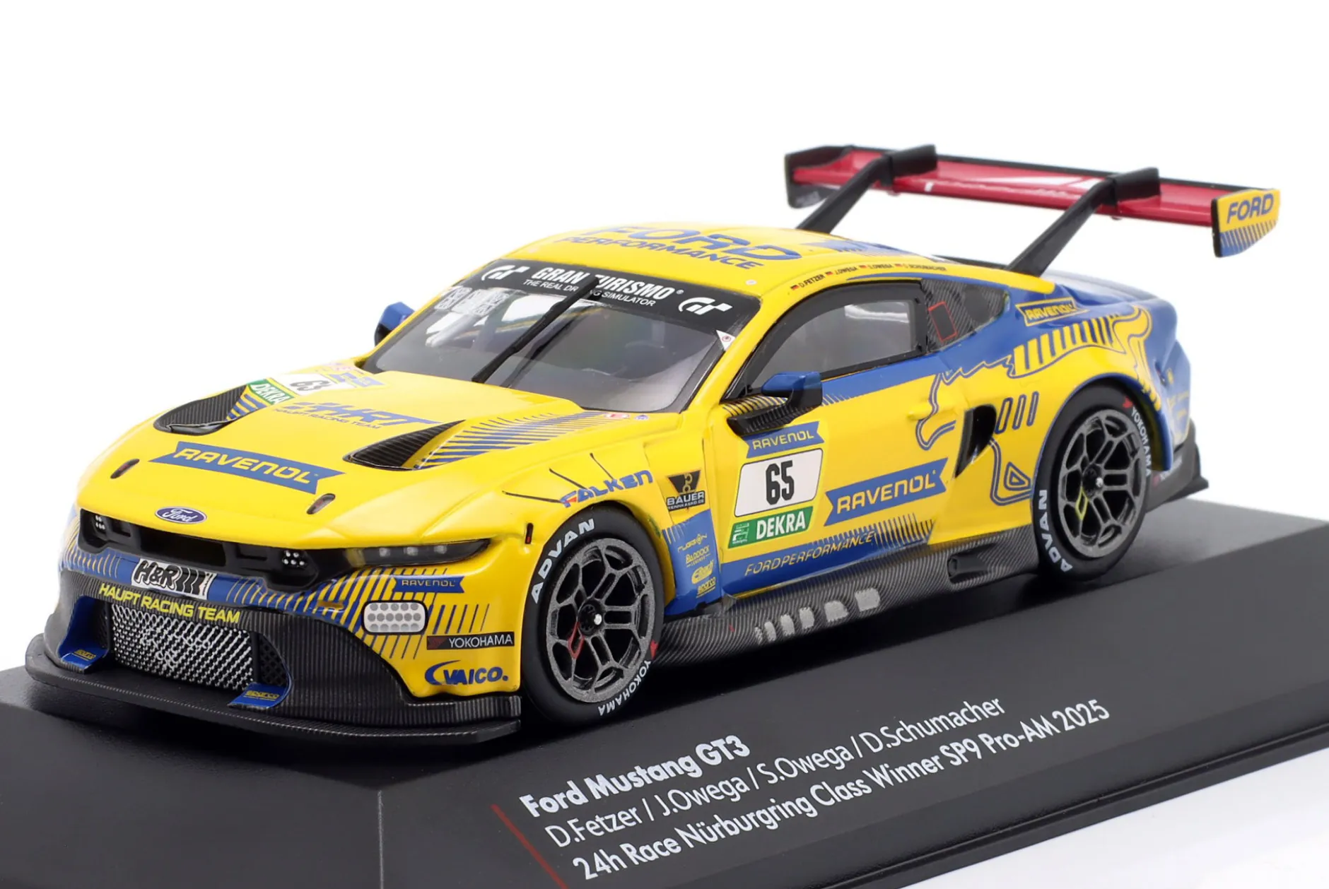 Ford Mustang GT3 #65 4th 24h Nürburgring 2025 HRT Ford Performance 1:43 Ixo
