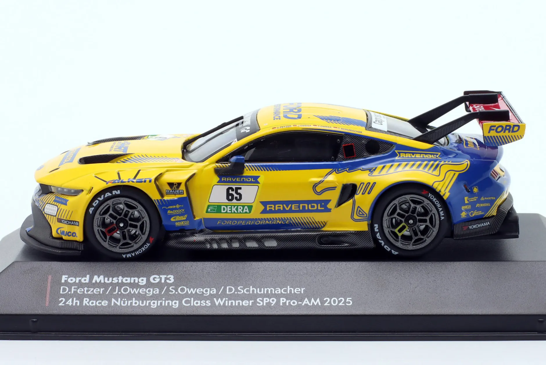 Ford Mustang GT3 #65 4th 24h Nürburgring 2025 HRT Ford Performance 1:43 Ixo