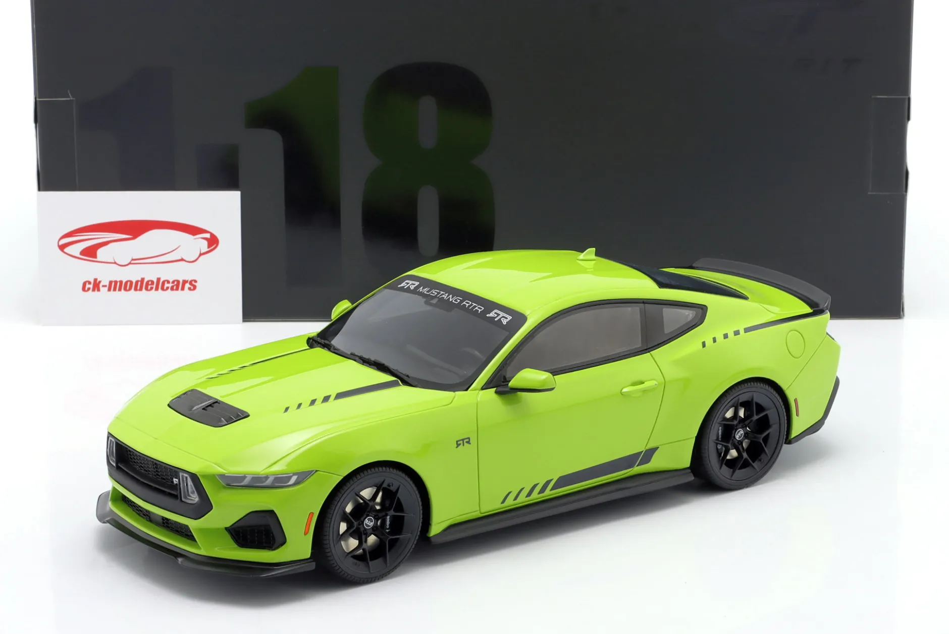 Ford Mustang RTR Spec-3 Coupe Baujahr 2025 grün 1:18 GT-Spirit