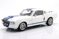 Ford Mustang Shelby GT500 Baujahr 1967 weiß / blau 1:12 KK-Scale