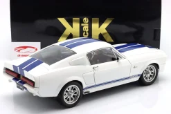 Ford Mustang Shelby GT500 Baujahr 1967 weiß / blau 1:12 KK-Scale