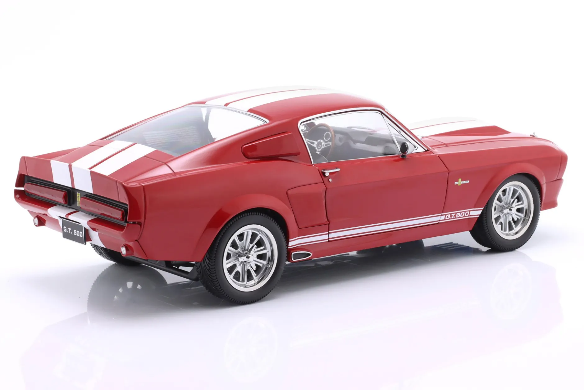 Ford Mustang Shelby GT500 Baujahr 1967 rot / weiß 1:12 KK-Scale