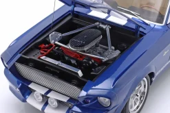 Ford Mustang Shelby GT500 Baujahr 1967 blau metallic / weiß 1:12 KK-Scale