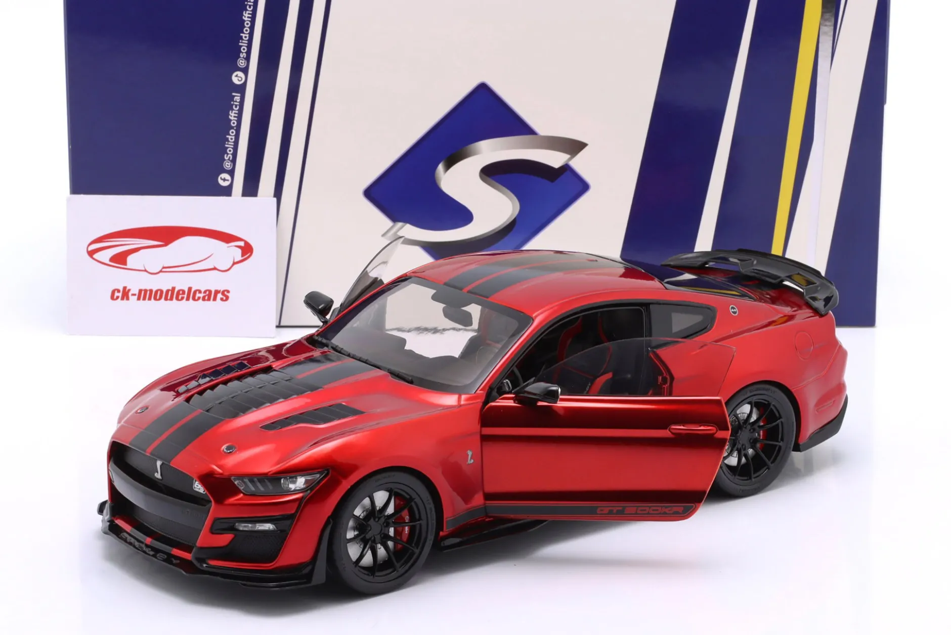 Ford Mustang Shelby GT500KR Baujahr 2023 rot 1:18 Solido