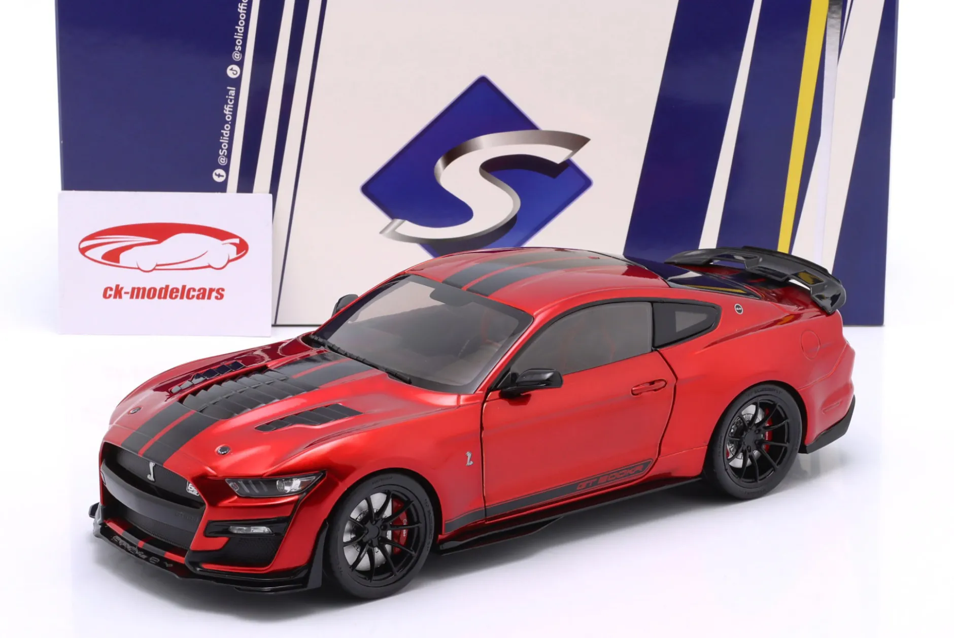 Ford Mustang Shelby GT500KR Baujahr 2023 rot 1:18 Solido