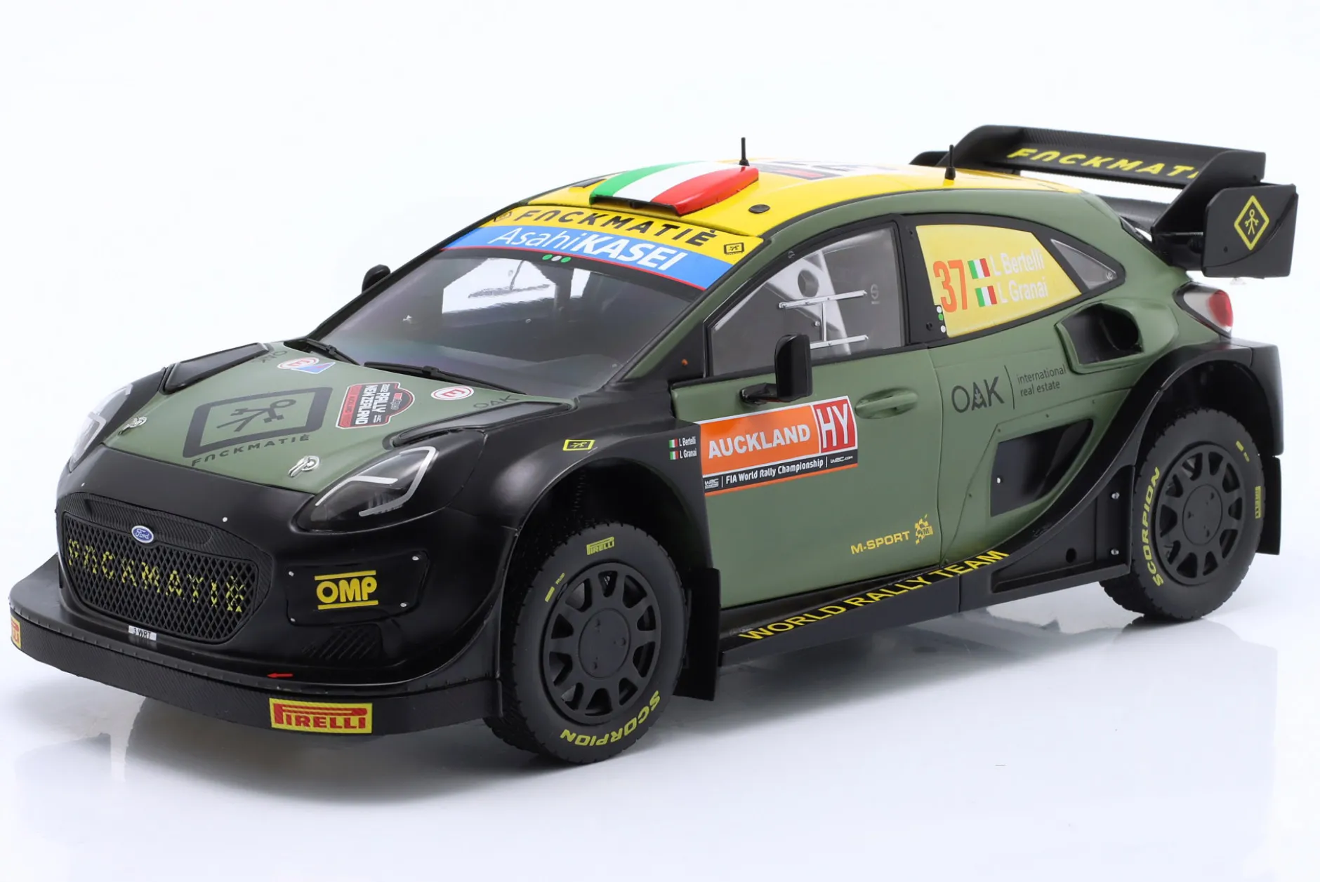 Ford Puma Rally1 Hybrid #37 7th Rallye Neuseeland 2022 Bertelli, Granai 1:18 Solido