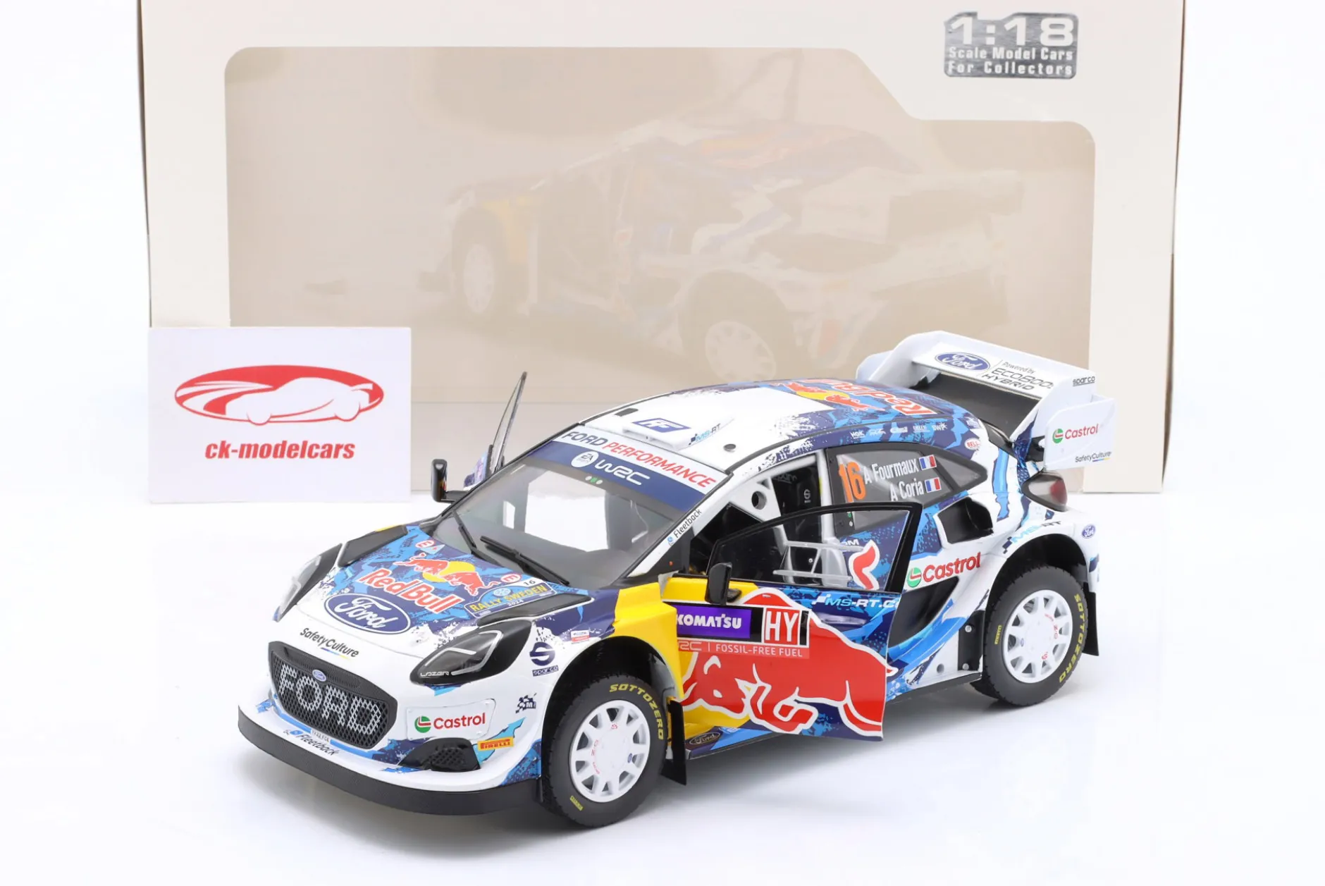 Ford Puma Rally1 #16 3rd Rallye Schweden 2024 Fourmaux, Coria 1:18 Solido