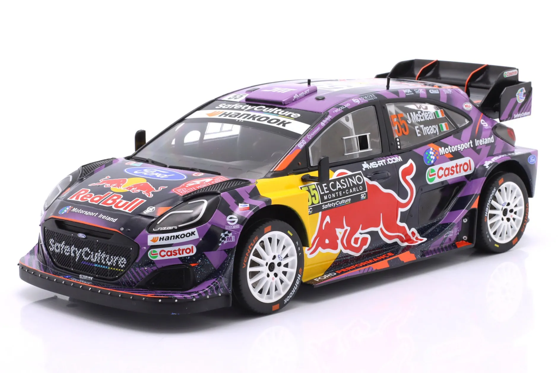 Ford Puma Rally1 #55 7th Rallye Monte Carlo 2025 McErlean, Treacy 1:18 Ixo